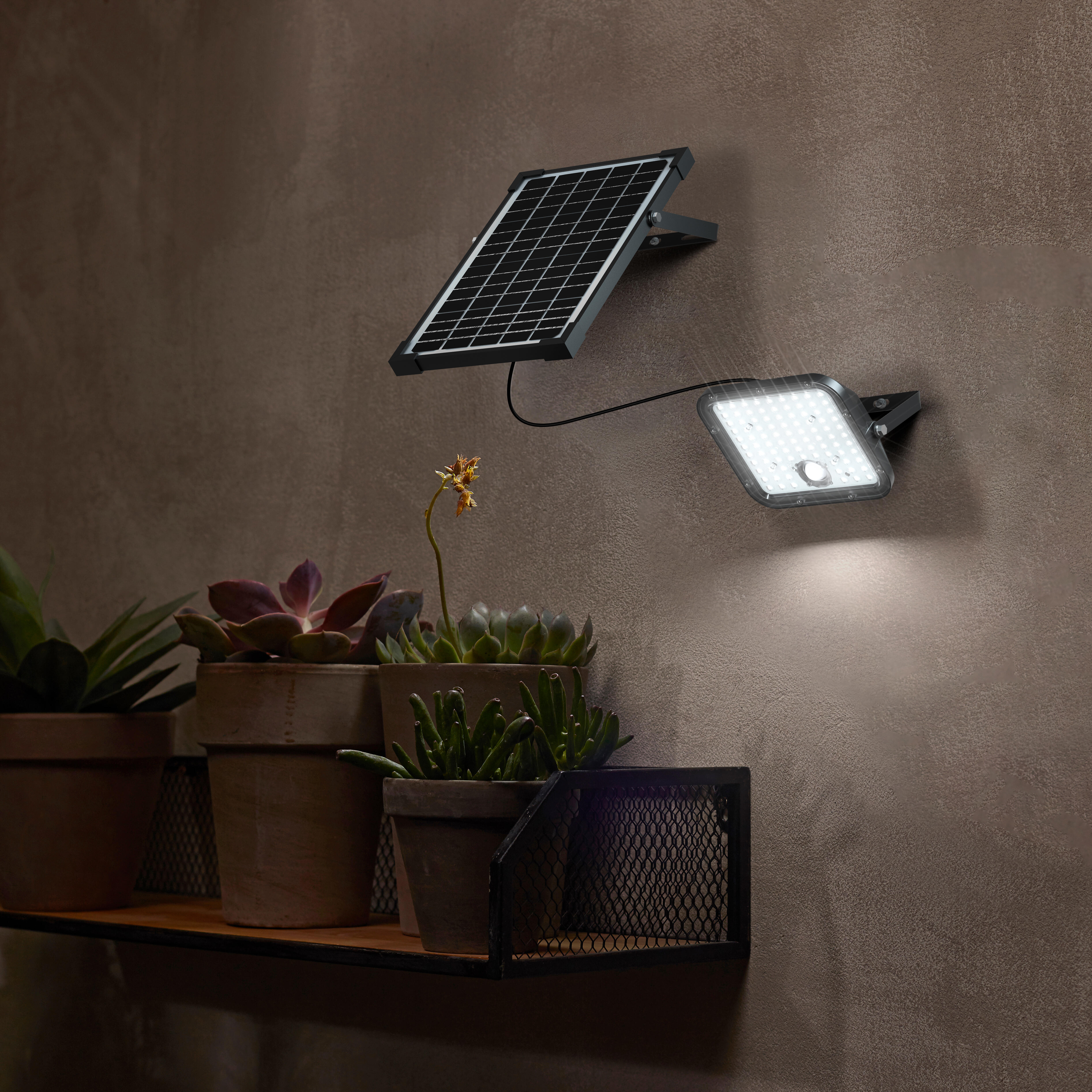 Projetor solar Pir 5000 lm 6500K ip65 preto Inspire - 9