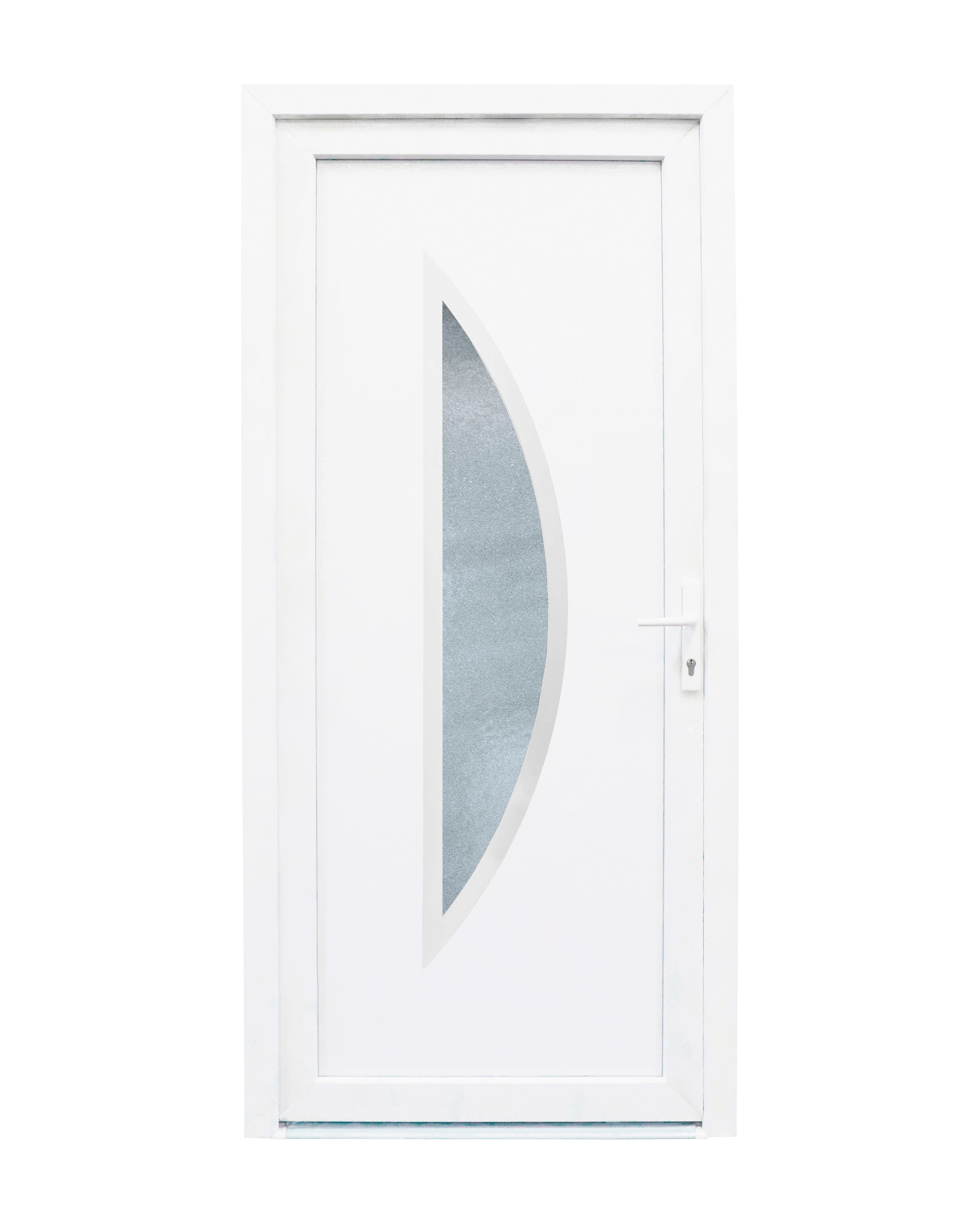 Porta de entrada pvc Cordoba 98X208 branca direita - 2