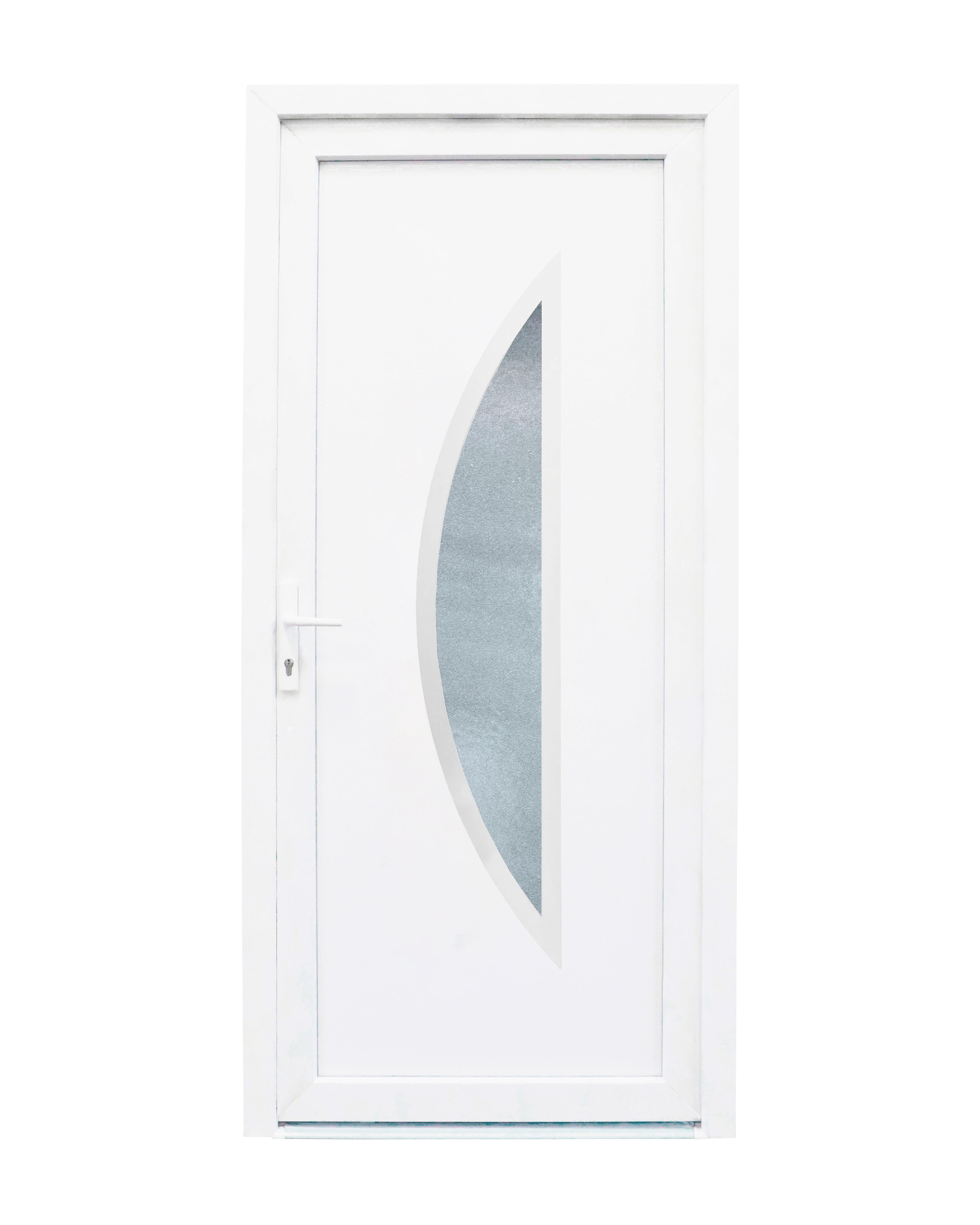 Porta de entrada pvc Cordoba 98X208 branca esquerda - 2