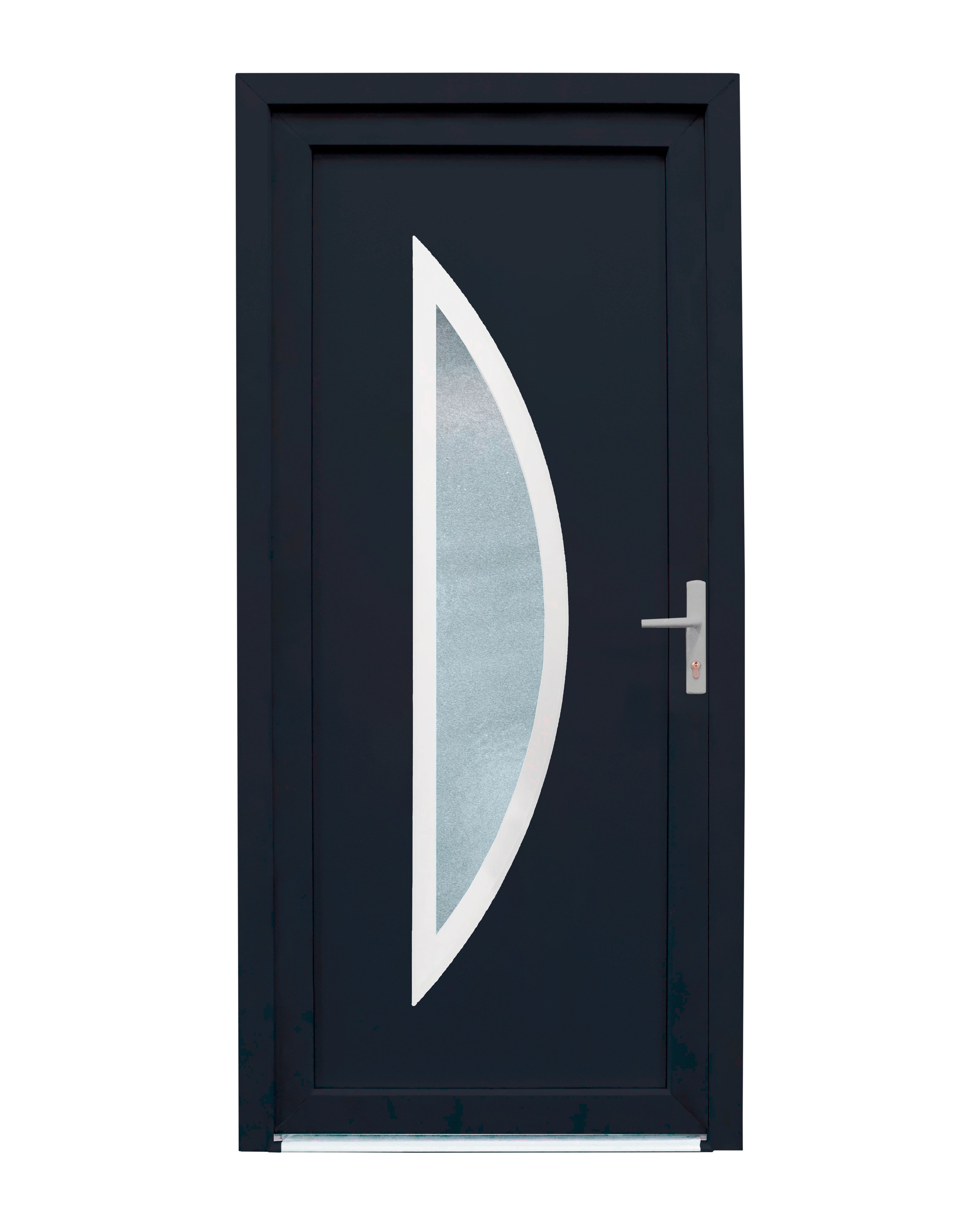 Porta de entrada pvc Cordoba 98X208 cinzenta esquerda - 2