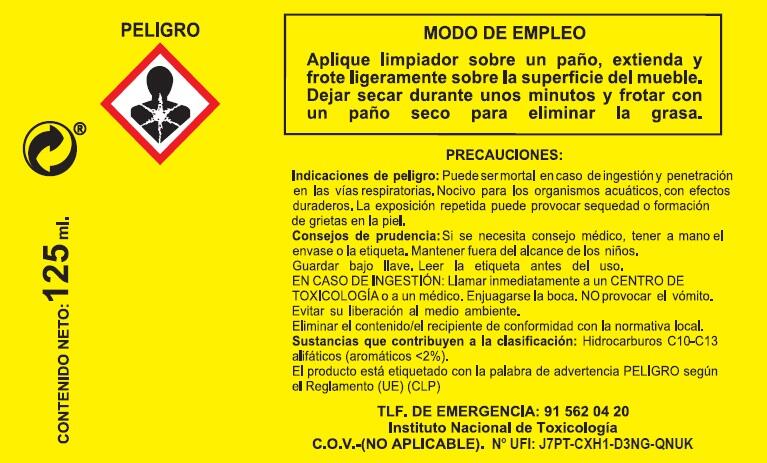 Limpiador reparador de madera incoloro 125ML - 4