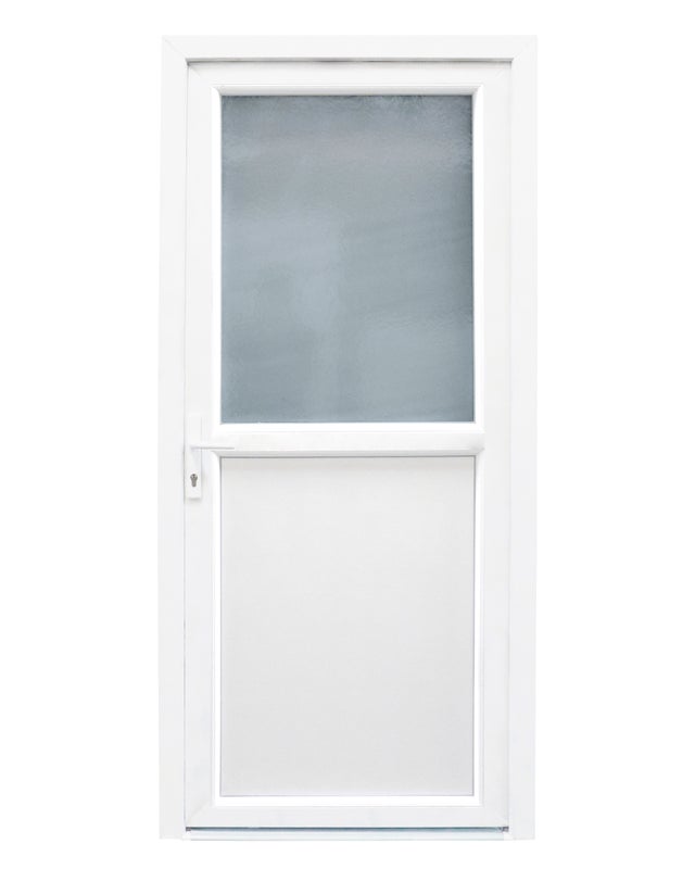 Porta de entrada pvc Drava 80X200 branca esquerda