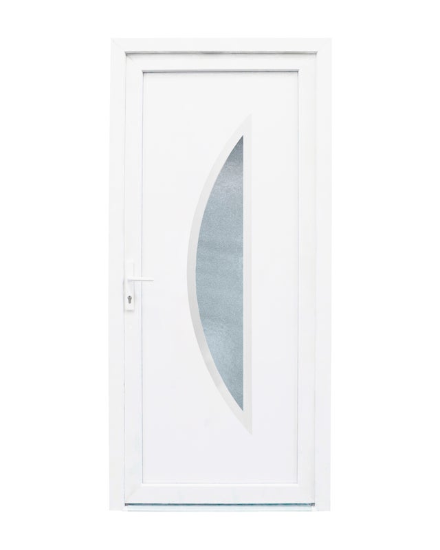 Porta de entrada pvc Cordoba 98X208 branca esquerda