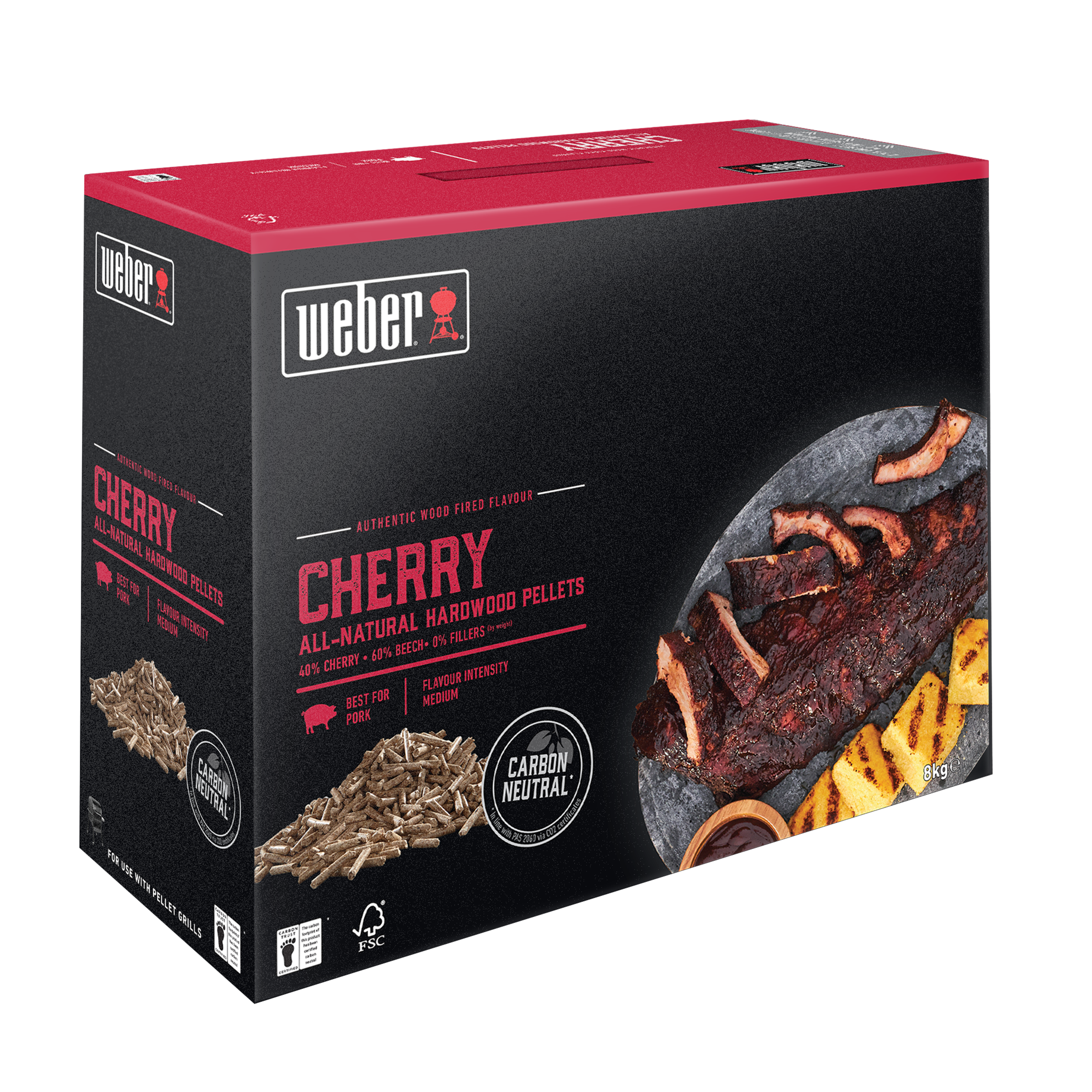 Pellet drzewny wiśniowy 8 kg Weber