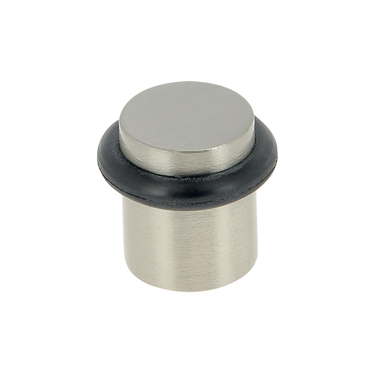 Lot de 4 butées de porte à visser aluminium LINEA BERTOMANI argent, ⌀2 x H.2.5 c - 4