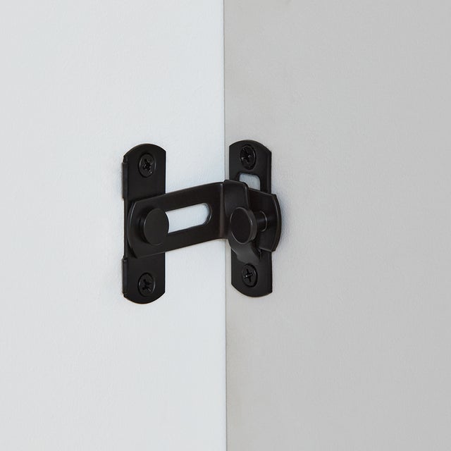 Verrou Coulissant Alliage Zinc Lot De 2 Loquets Coulissants Blancs 5,1 Cm - Alliage Zinc, Pour Mini Portail, Garage Porte Coulissante Interieur