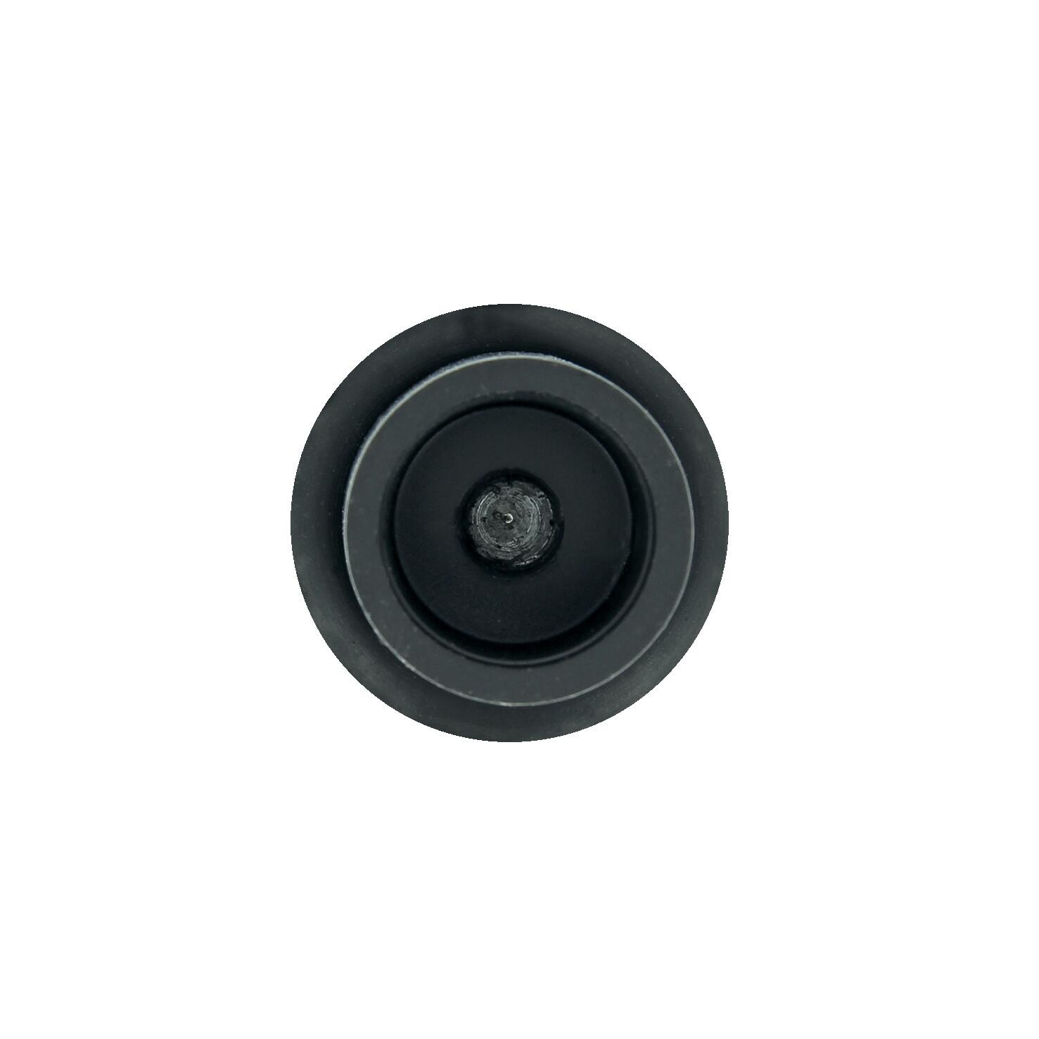 Lot de 4 butées de porte à visser aluminium LINEA BERTOMANI noir, ⌀2 x H.2.5 cm - 5