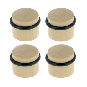 Butées De Porte En Silicone - Lot De 4 - Taille ~9,5 X 3,8 Cm - Anti-claquement, Protection Murale - Réglables, Pour Maison, Hôtel, Bureau
