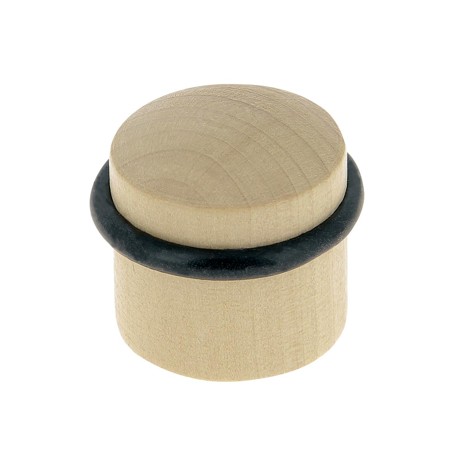 Lot de 4 butées de porte à poser bois LINEA BERTOMANI effet bois, ⌀3.5 x H.3.5 c - 4