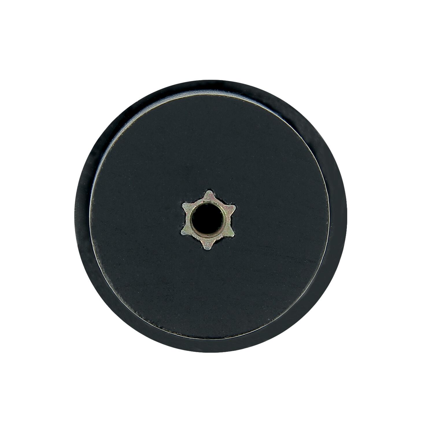 Lot de 4 butées de porte à poser bois LINEA BERTOMANI noir, ⌀3.5 x H.3.5 cm - 5