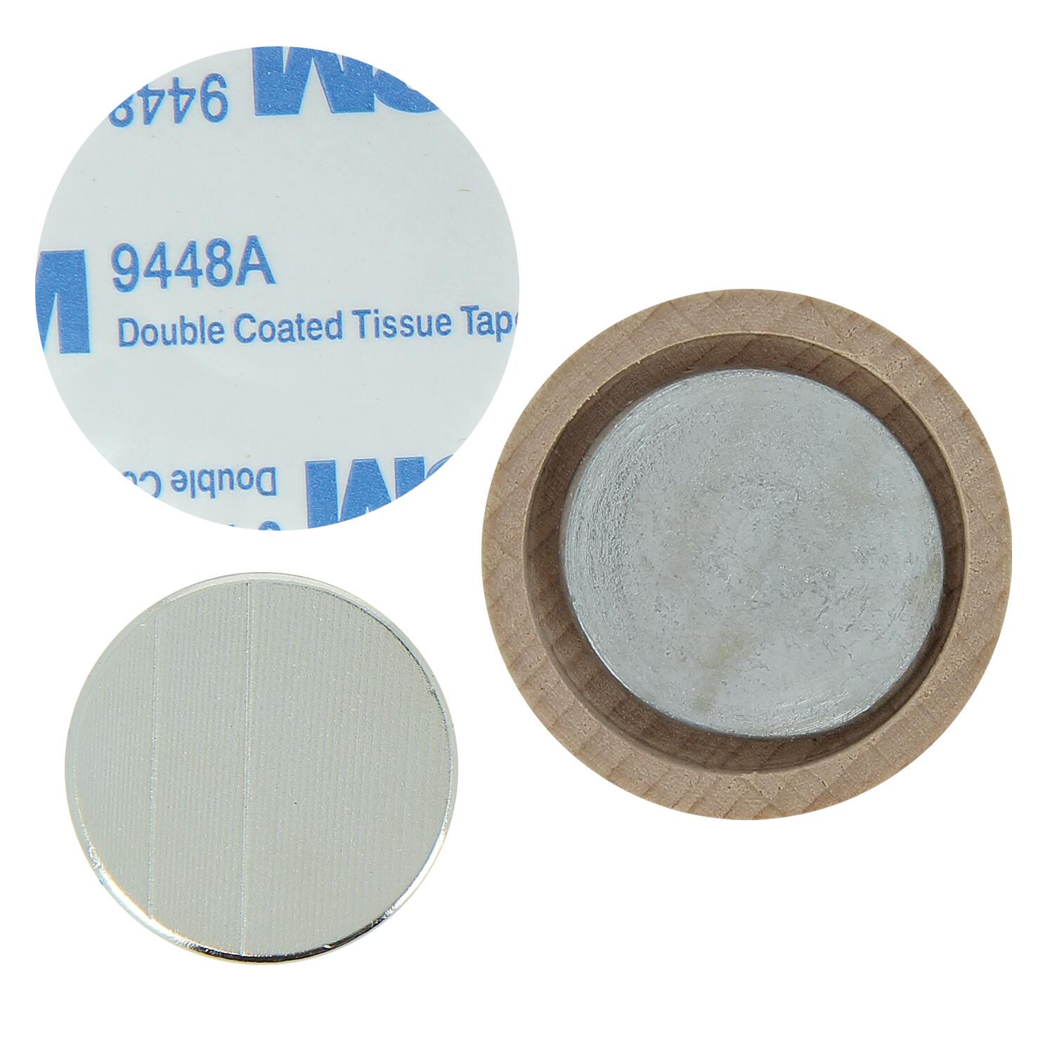 Butée de porte magnétique LINEA BERTOMANI effet bois, ⌀3 x L.8.5 x H.3 cm - 4