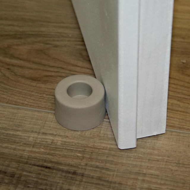 Butée de porte à visser caoutchouc vulcanisé LINEA BERTOMANI beige, ⌀4 x H.2.5 c