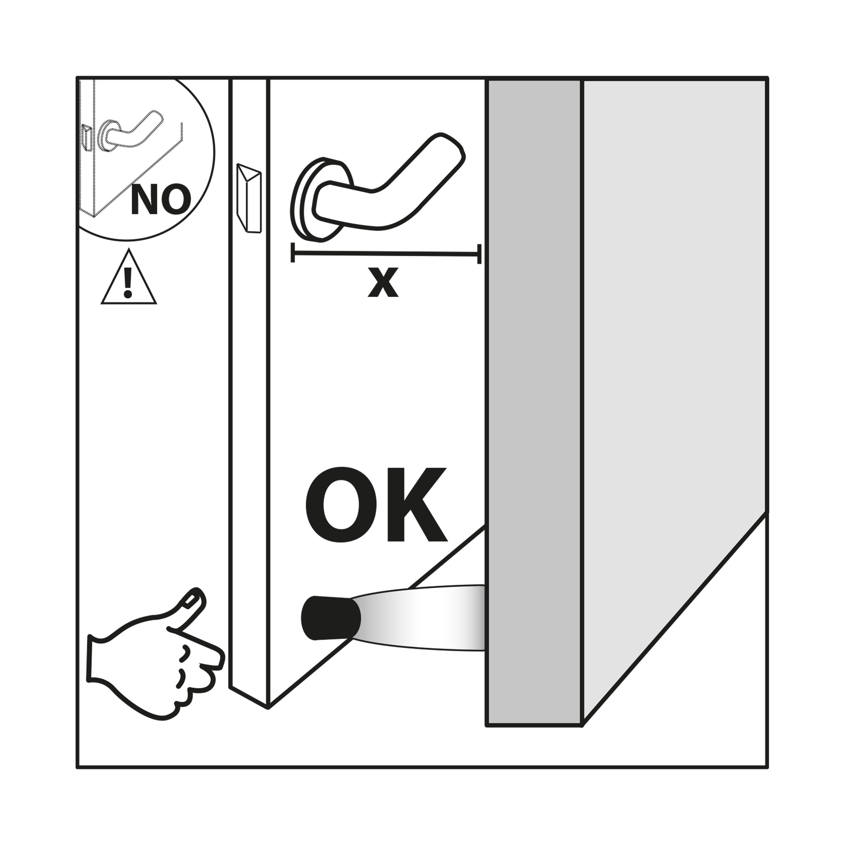 Butée de porte magnétique LINEA BERTOMANI blanc, ⌀3 x L.8.5 x H.3 cm - 5