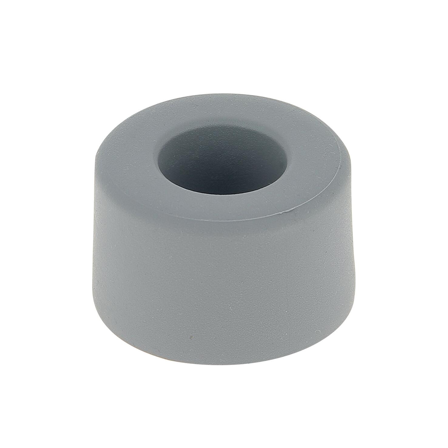 Butée de porte à visser caoutchouc vulcanisé LINEA BERTOMANI gris, ⌀4 x H.2.5 cm - 3
