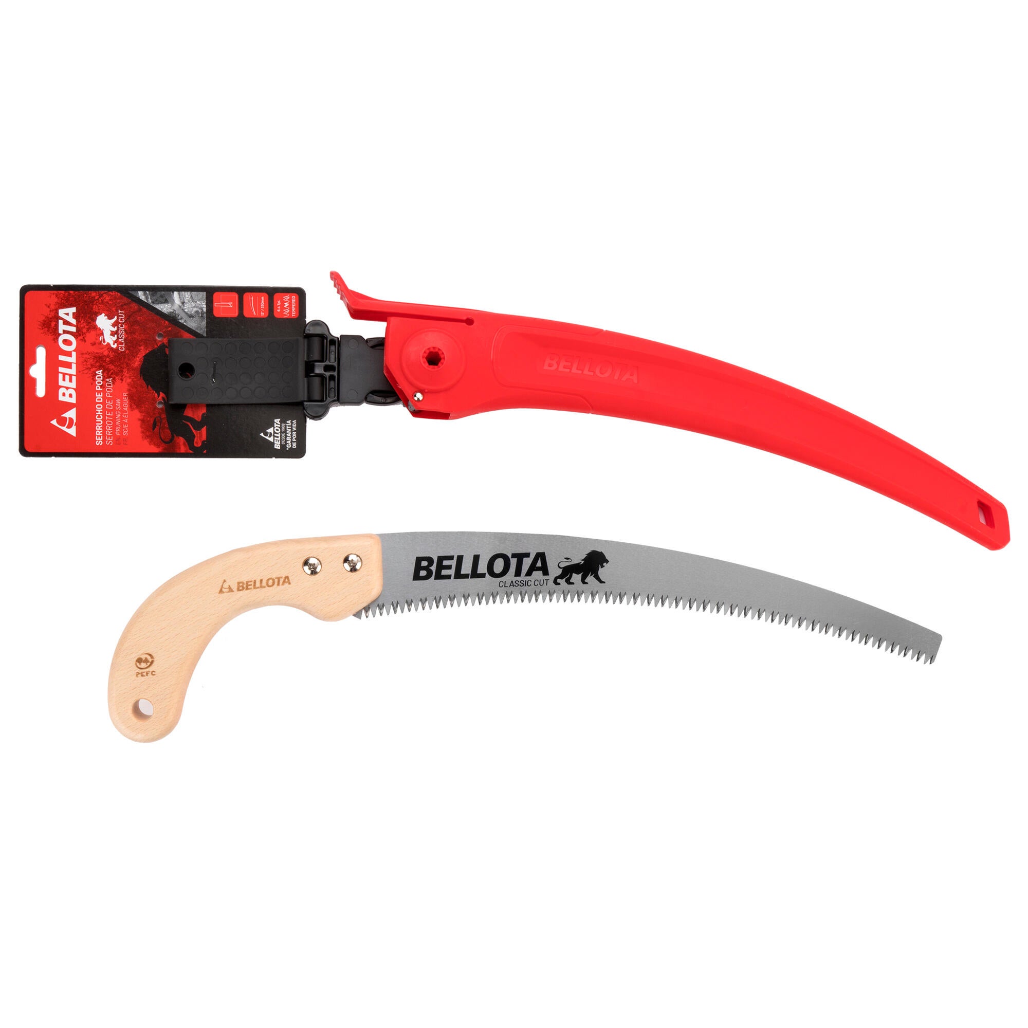 Sierra de podar bellota de acero con dentado japonés m/mad 450