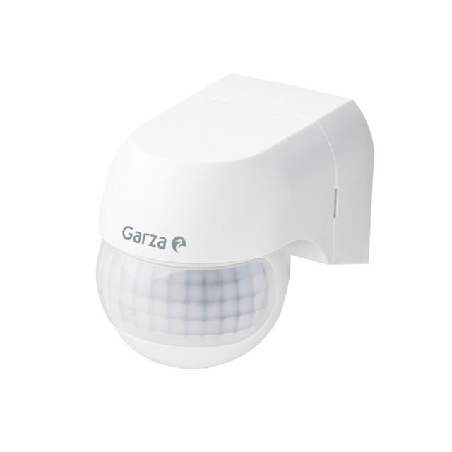 Detector de movimiento Infrarrojo 180° Blanco Garza