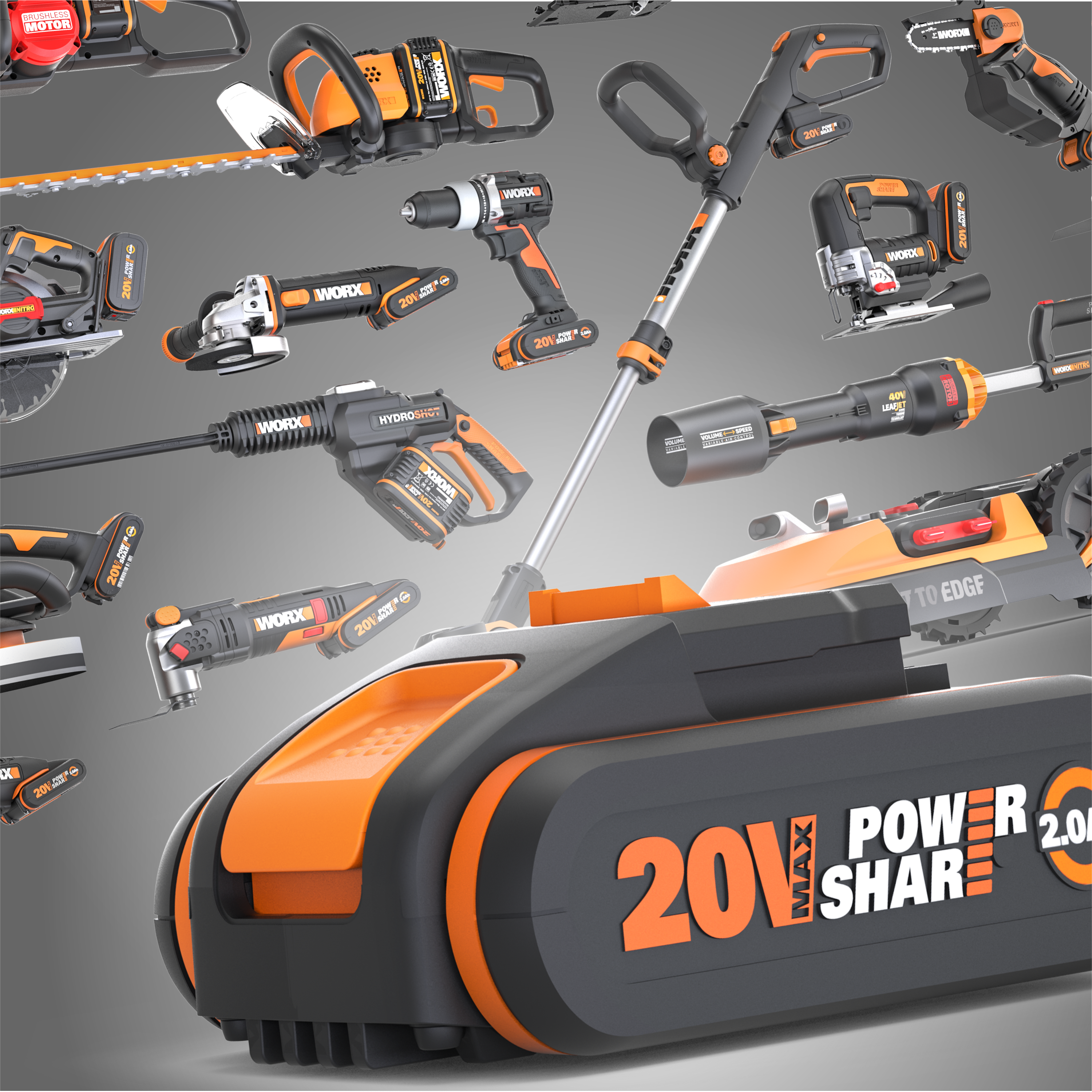 Batteria al litio WORX Powershare 20V 2Ah - 3