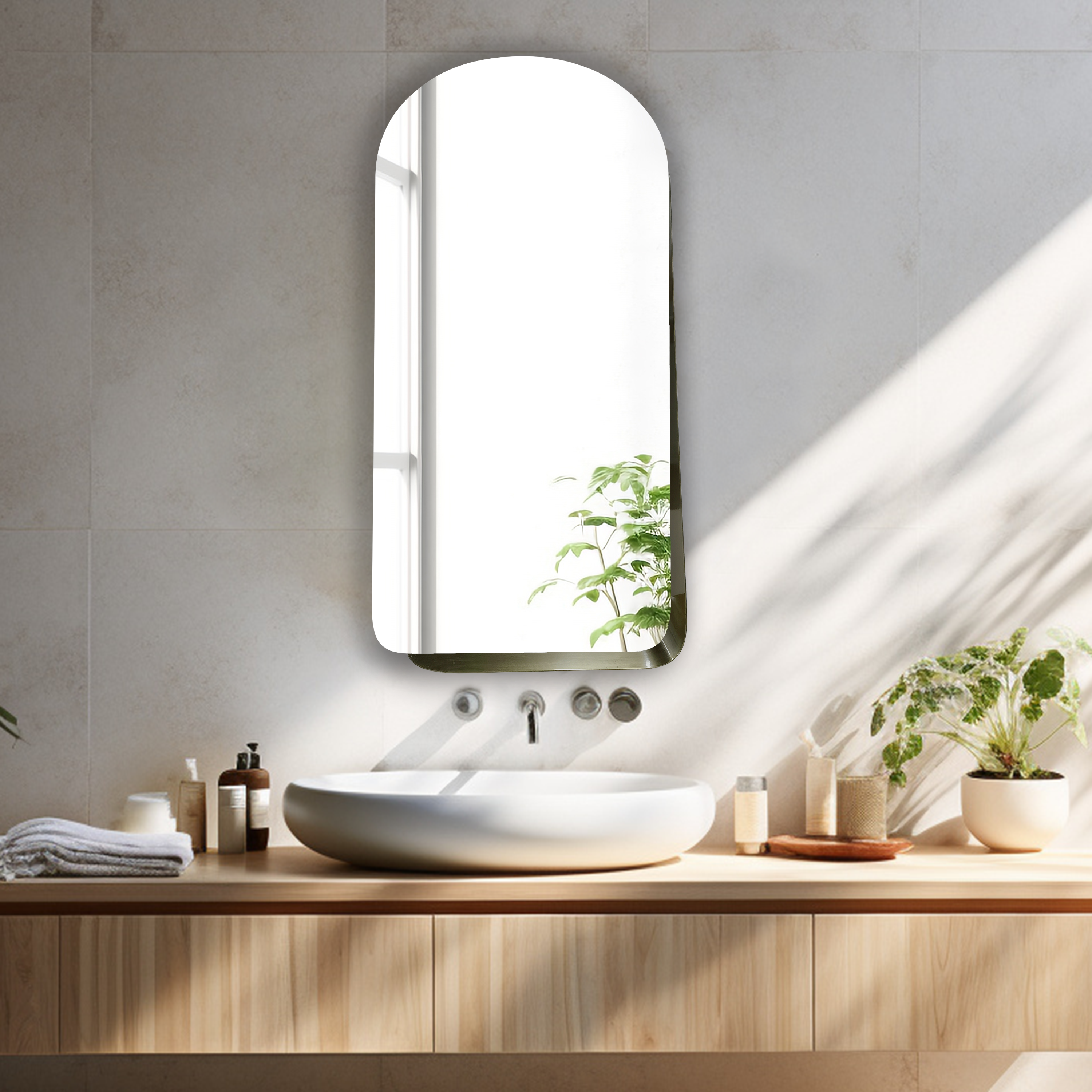 Espelho Brilia 40x78cm latao Inspire - 17