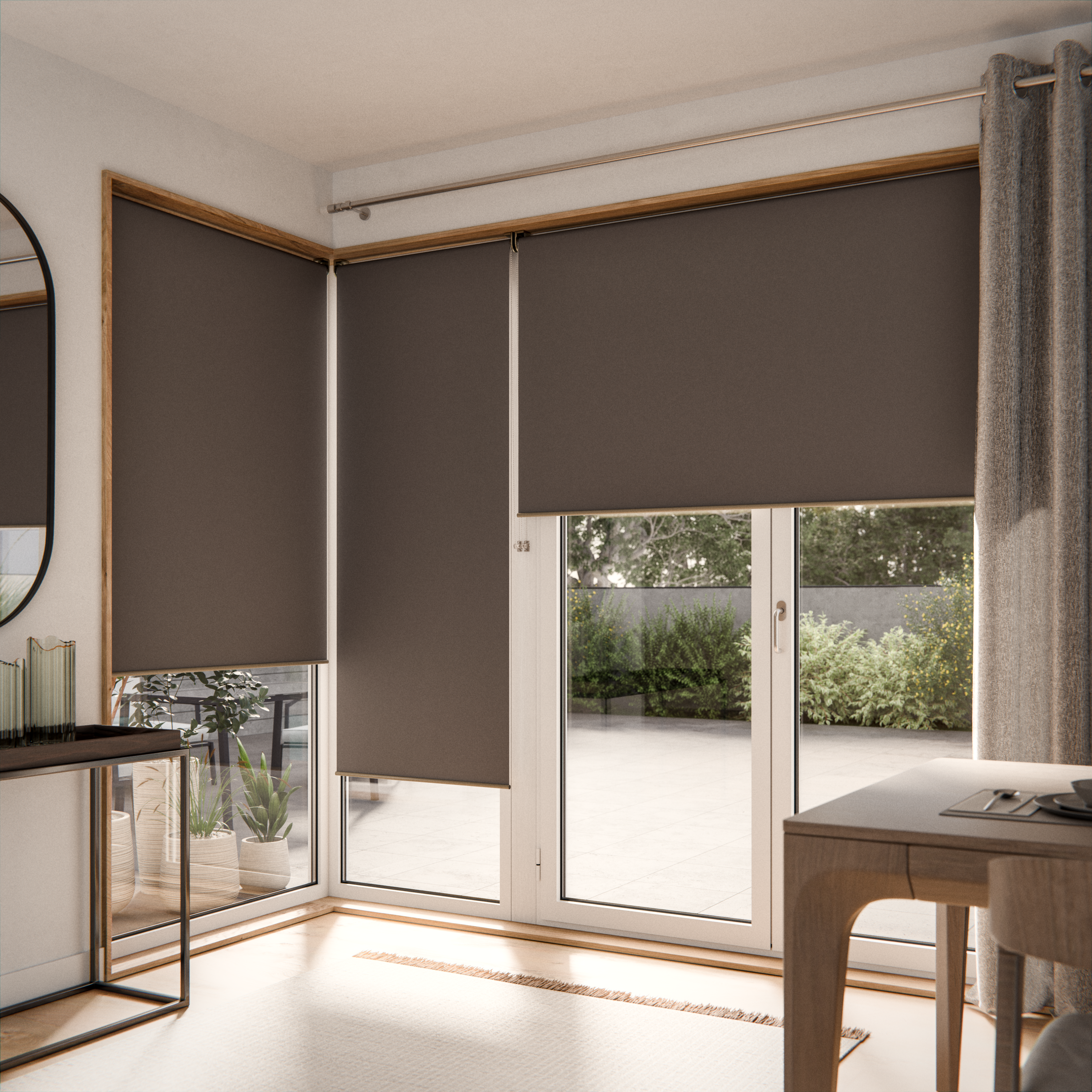 Estor enrollable opaco bossa paris gris inspire de 165x250cm