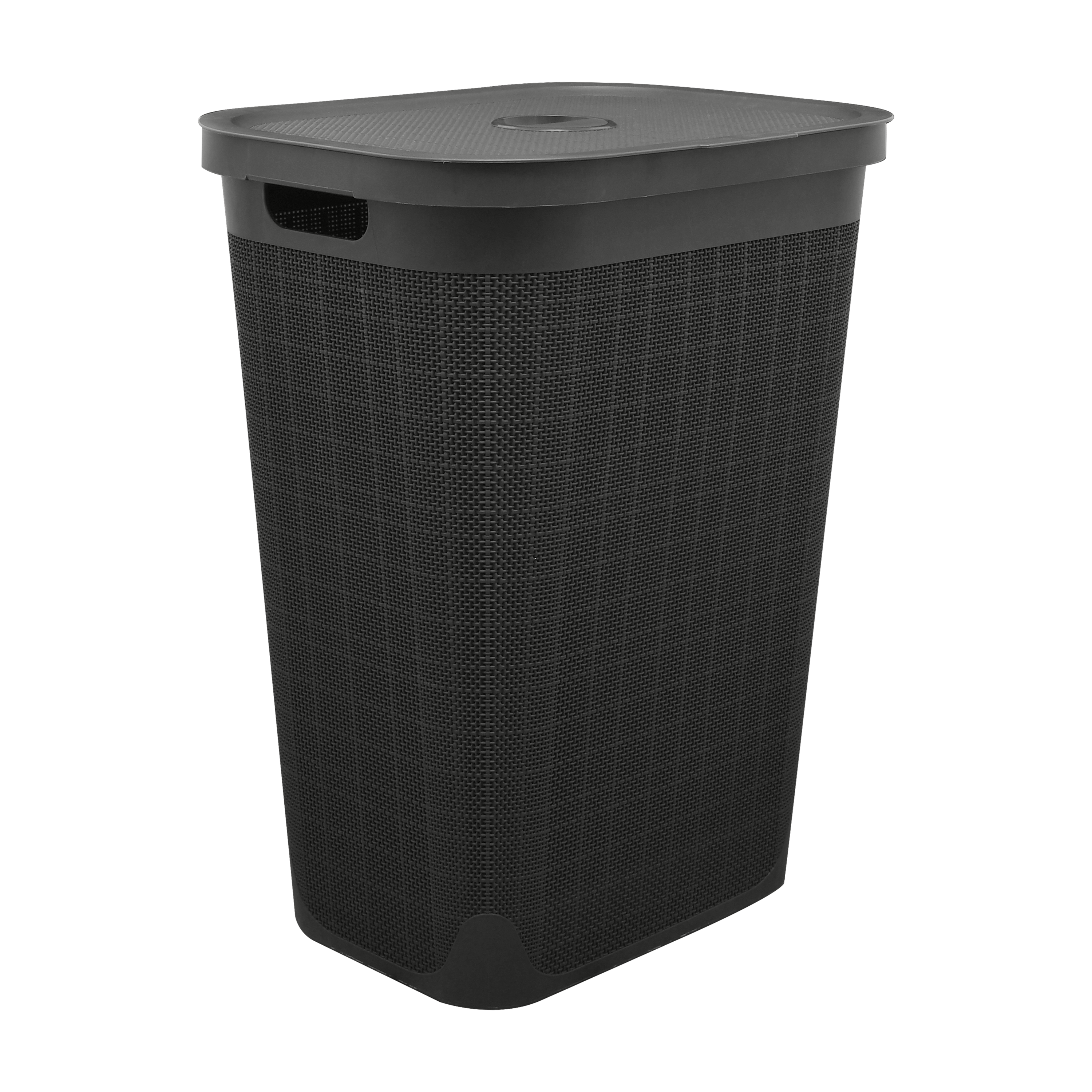 Cesto de ropa Linen negro 60 L Leroy Merlin