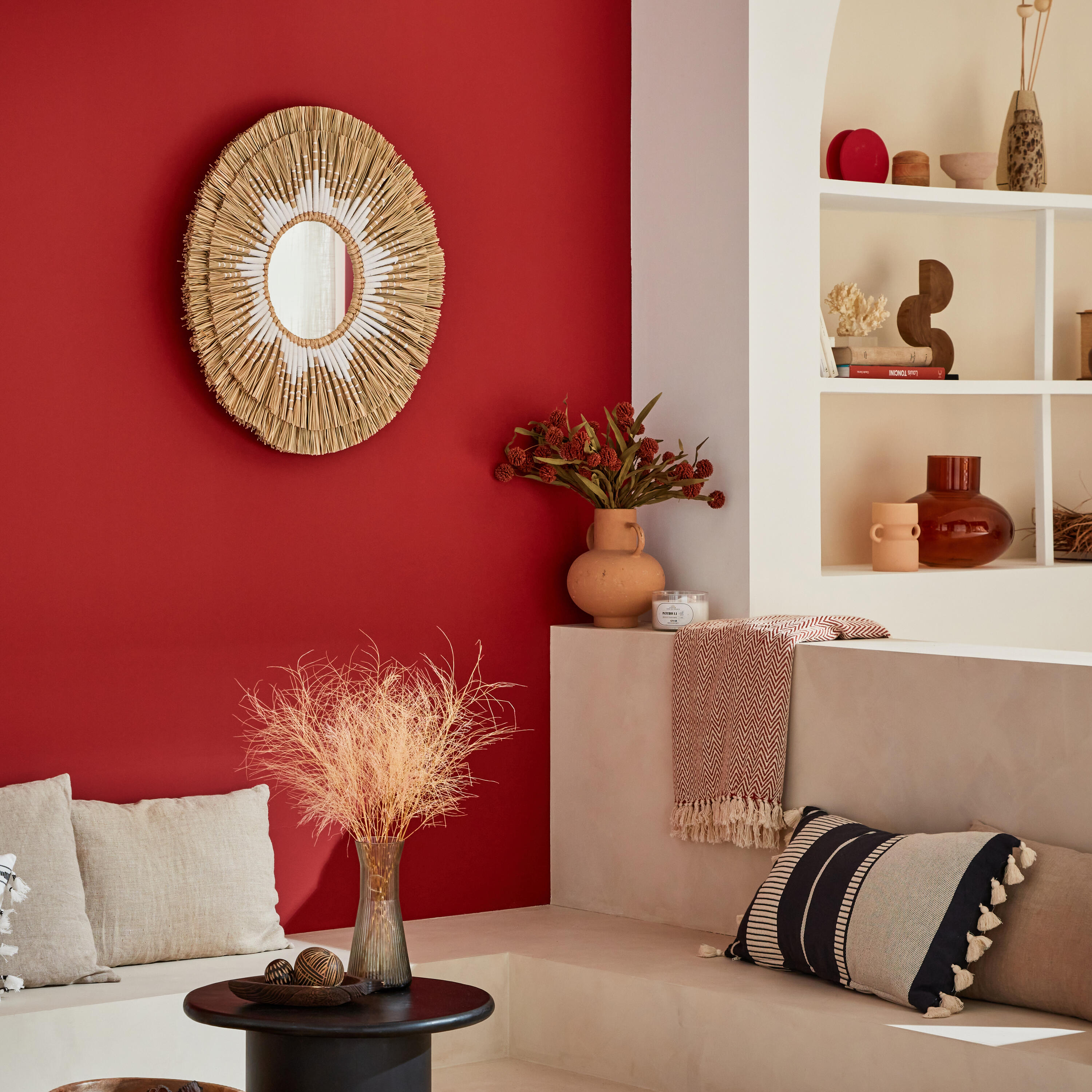 Miroir rond rotin naturel Soleia INSPIRE diam.70 cm - 2