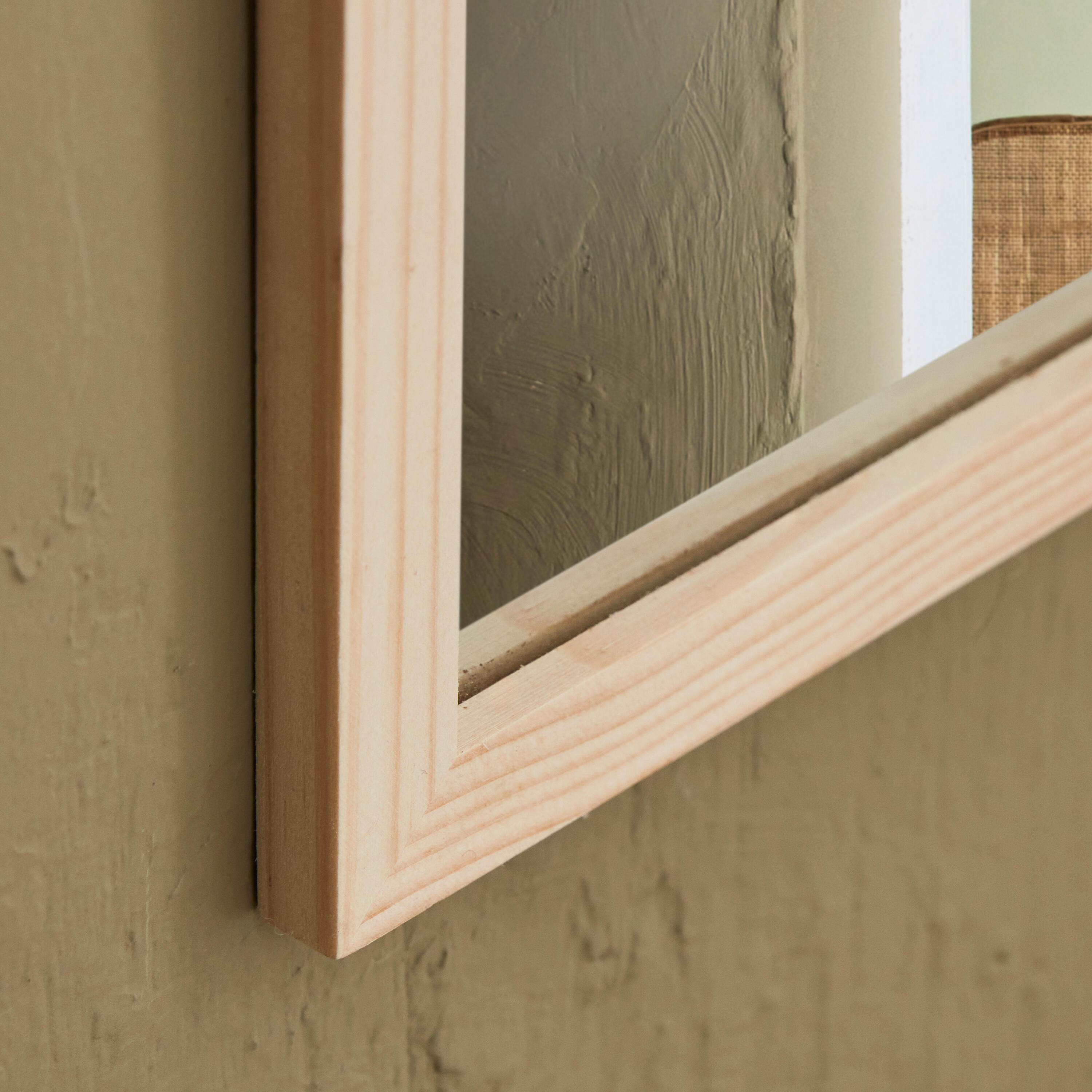 Espelho madeira natural 30x30cm Inspire - 6