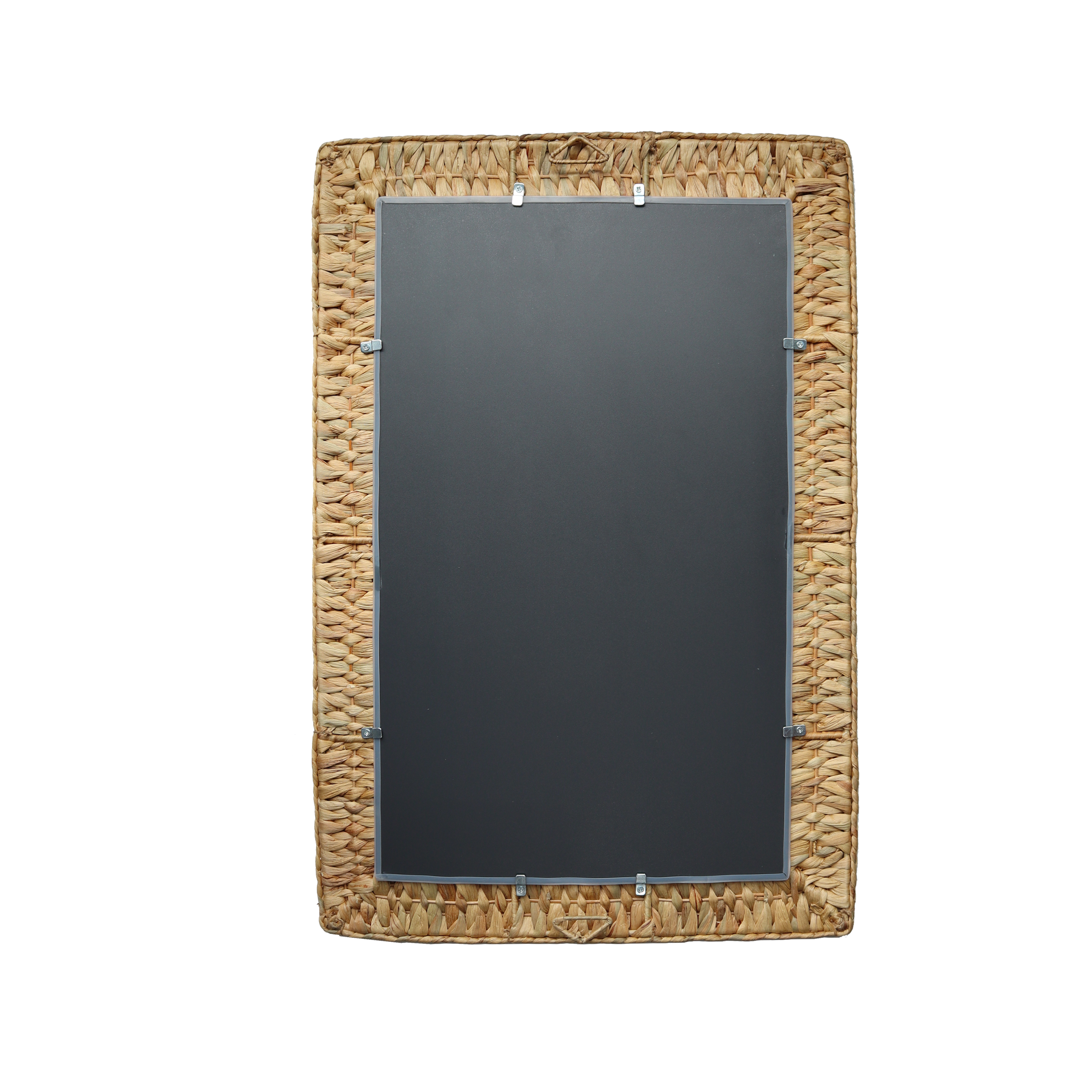 Espejo enmarcado de pared rectangular Jacinte mimbre beige mate INSPIRE de 54 x 78 cm - 8