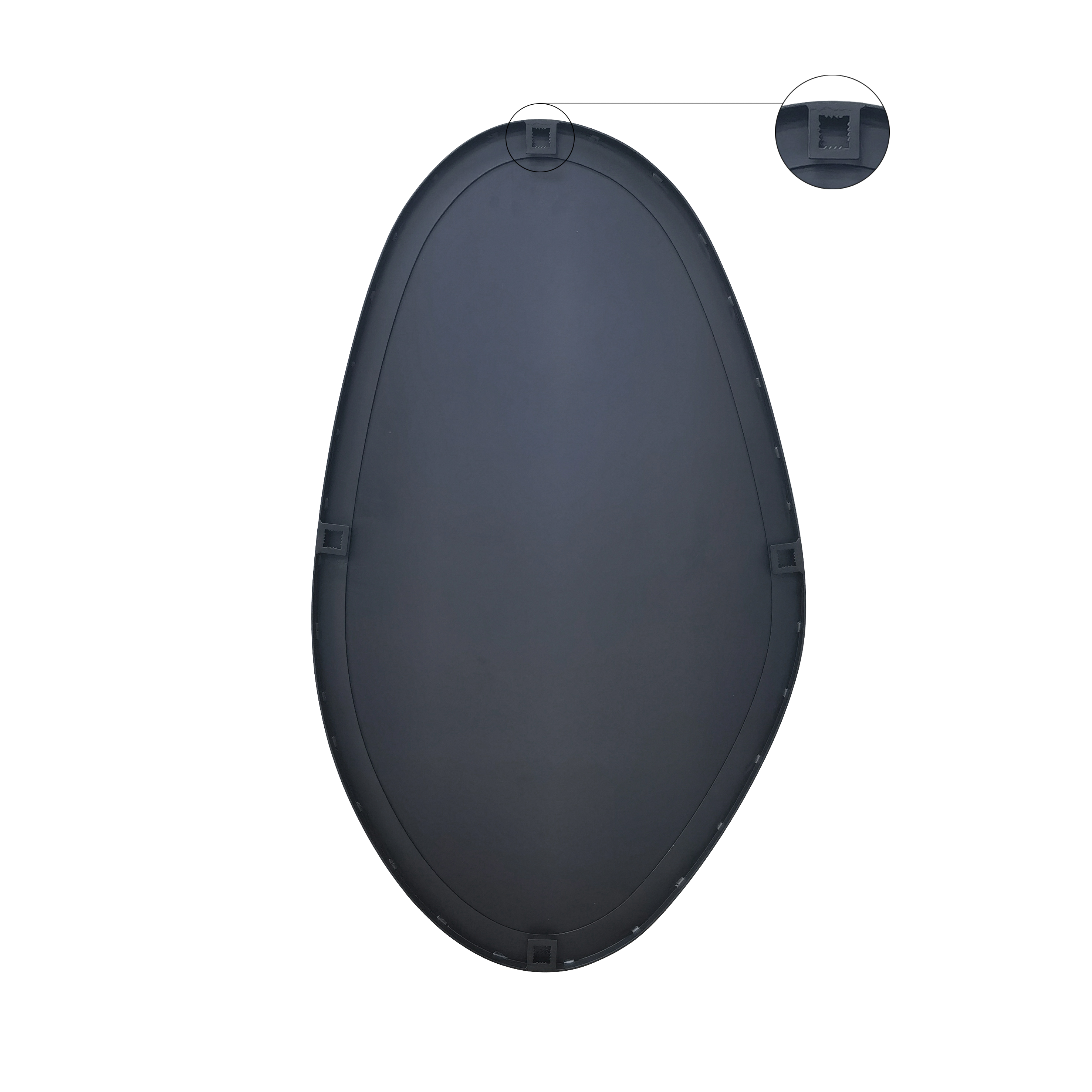 Espelho Dali 50x85cm preto Inspire - 2