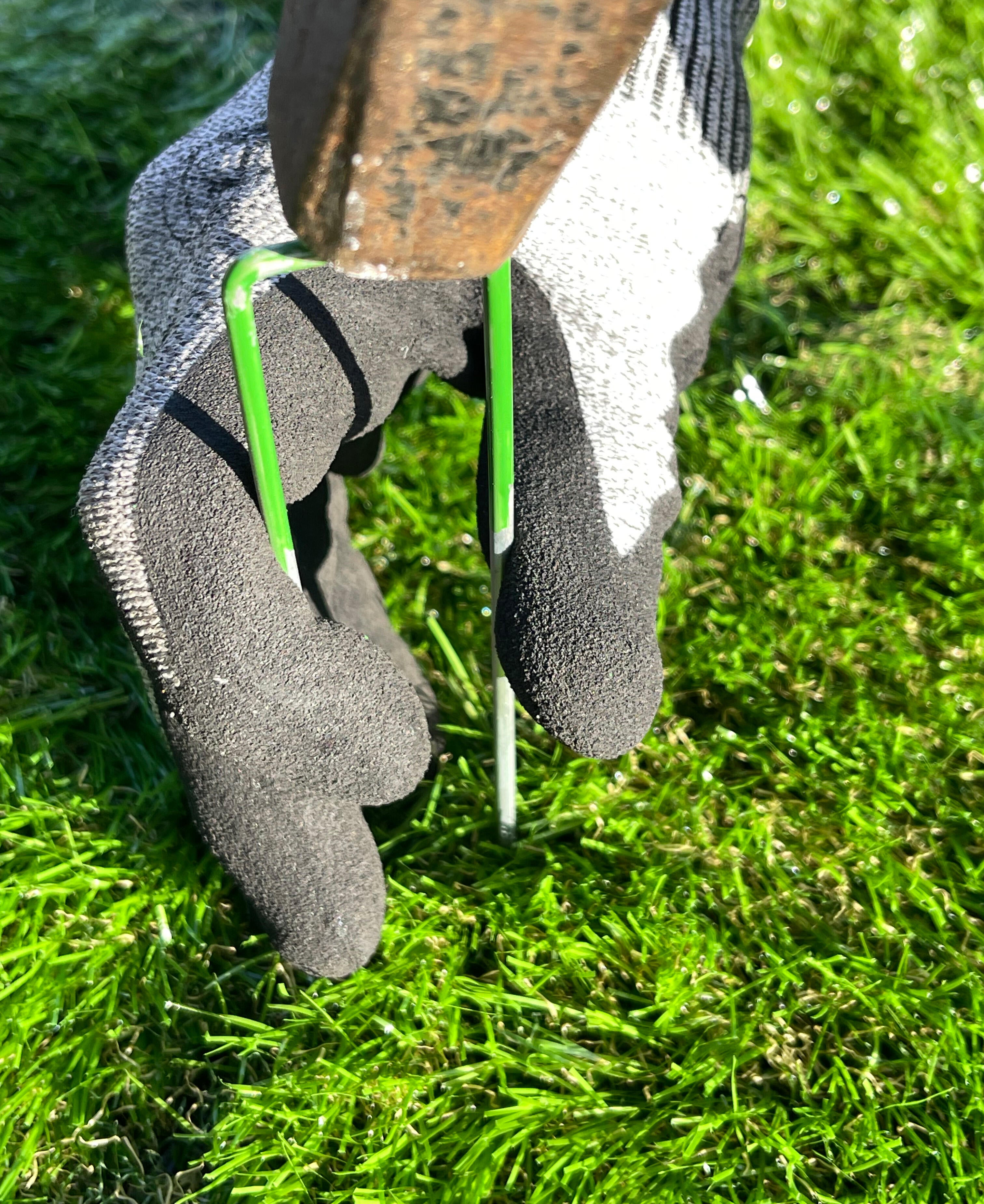 Graffa a U per fissaggio in acciaio verde L 0.15 m, 20 pezzi - 6