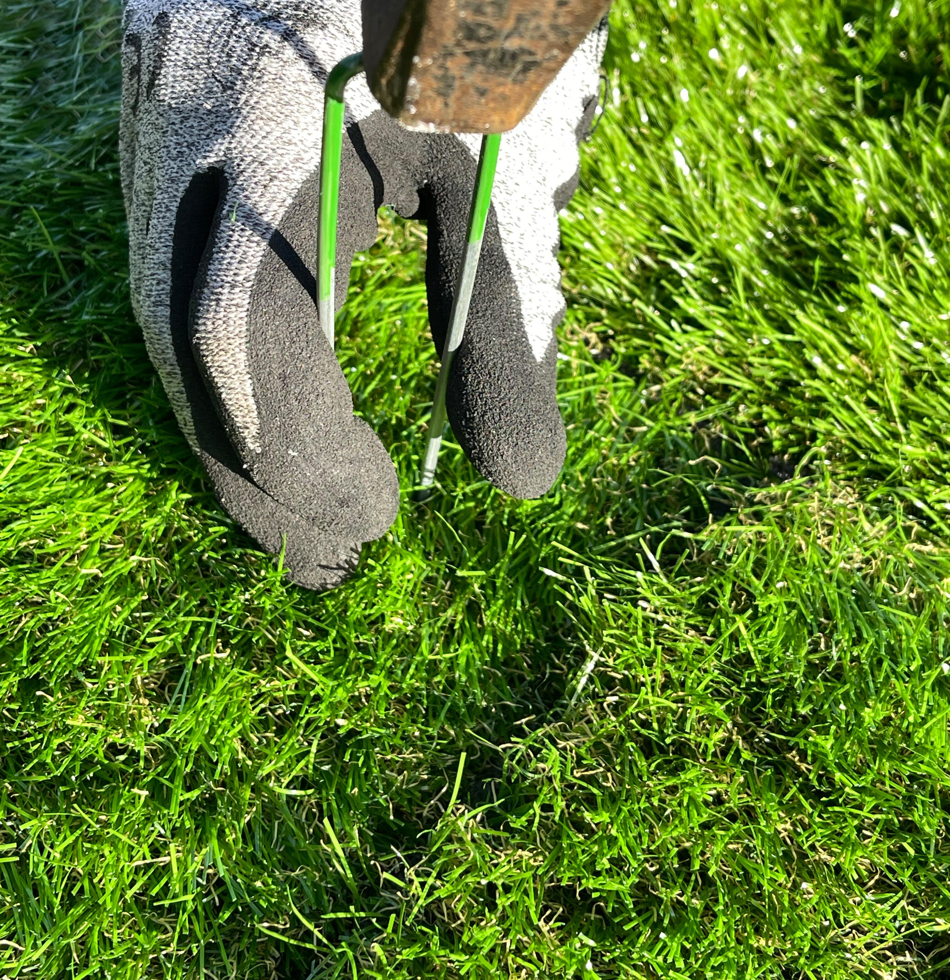 Graffa a U per fissaggio in acciaio verde L 0.15 m, 20 pezzi - 5