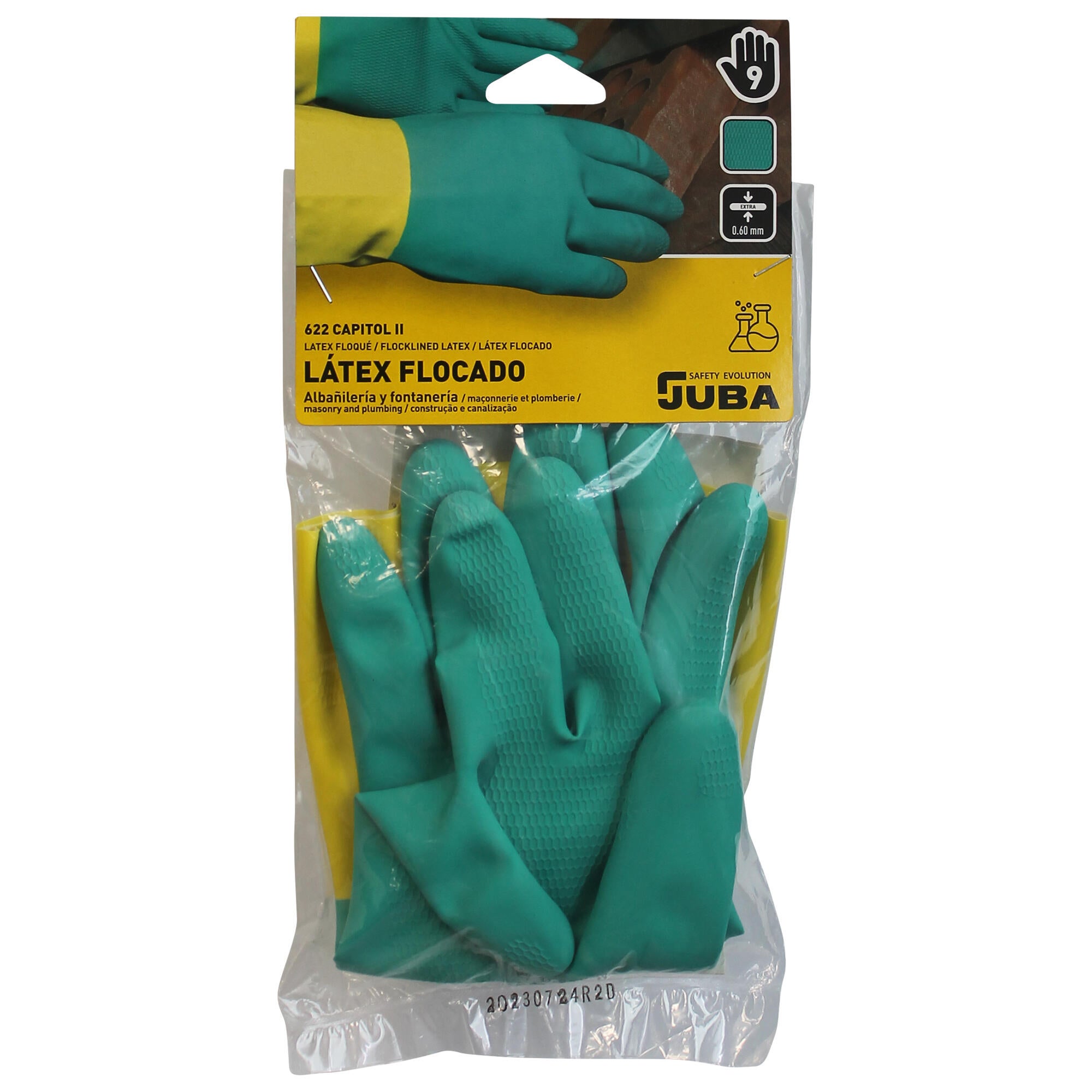 Guantes JUBA latex-flocado 622 T10 - 4