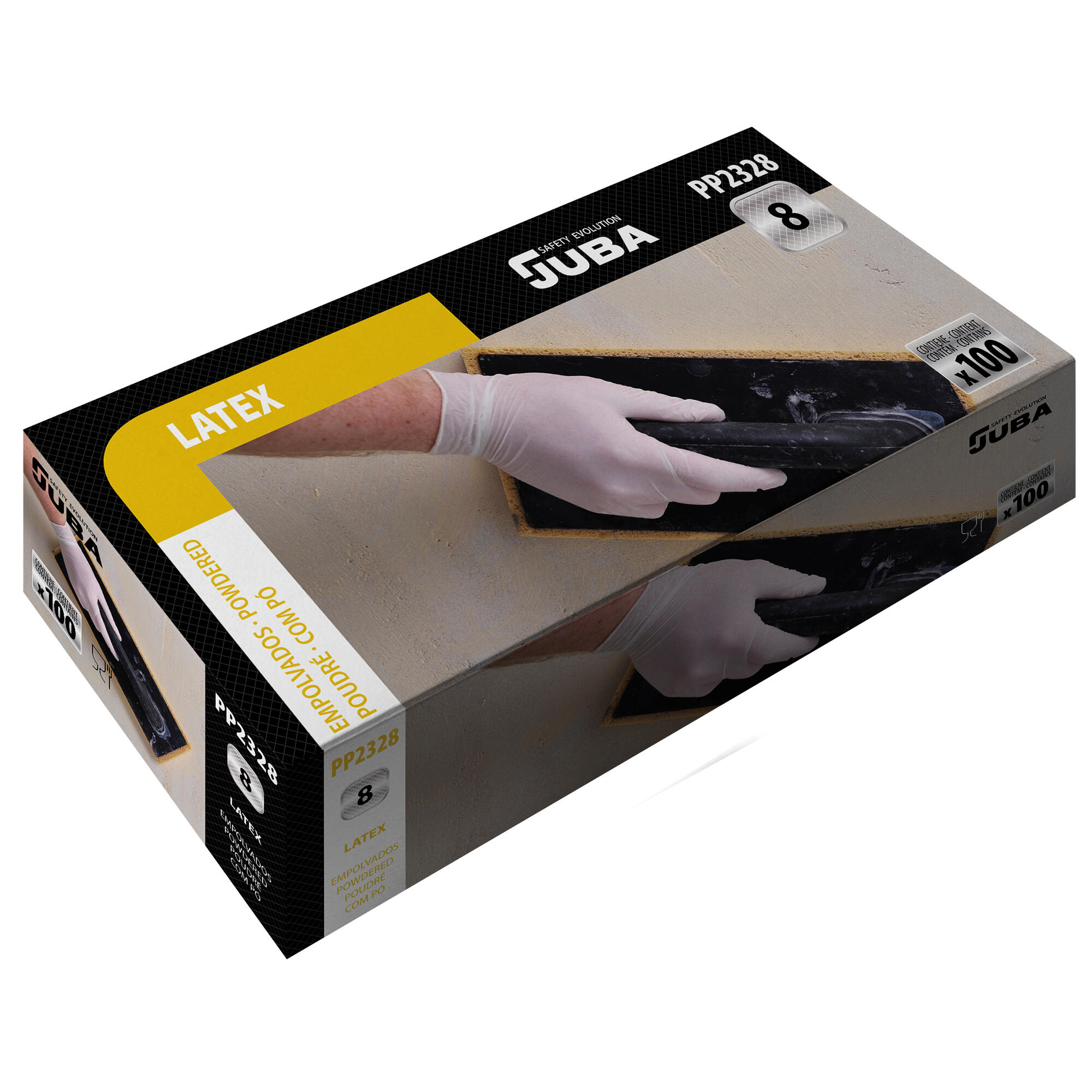 Guantes JUBA latex-desechable PP328 T8 - 3