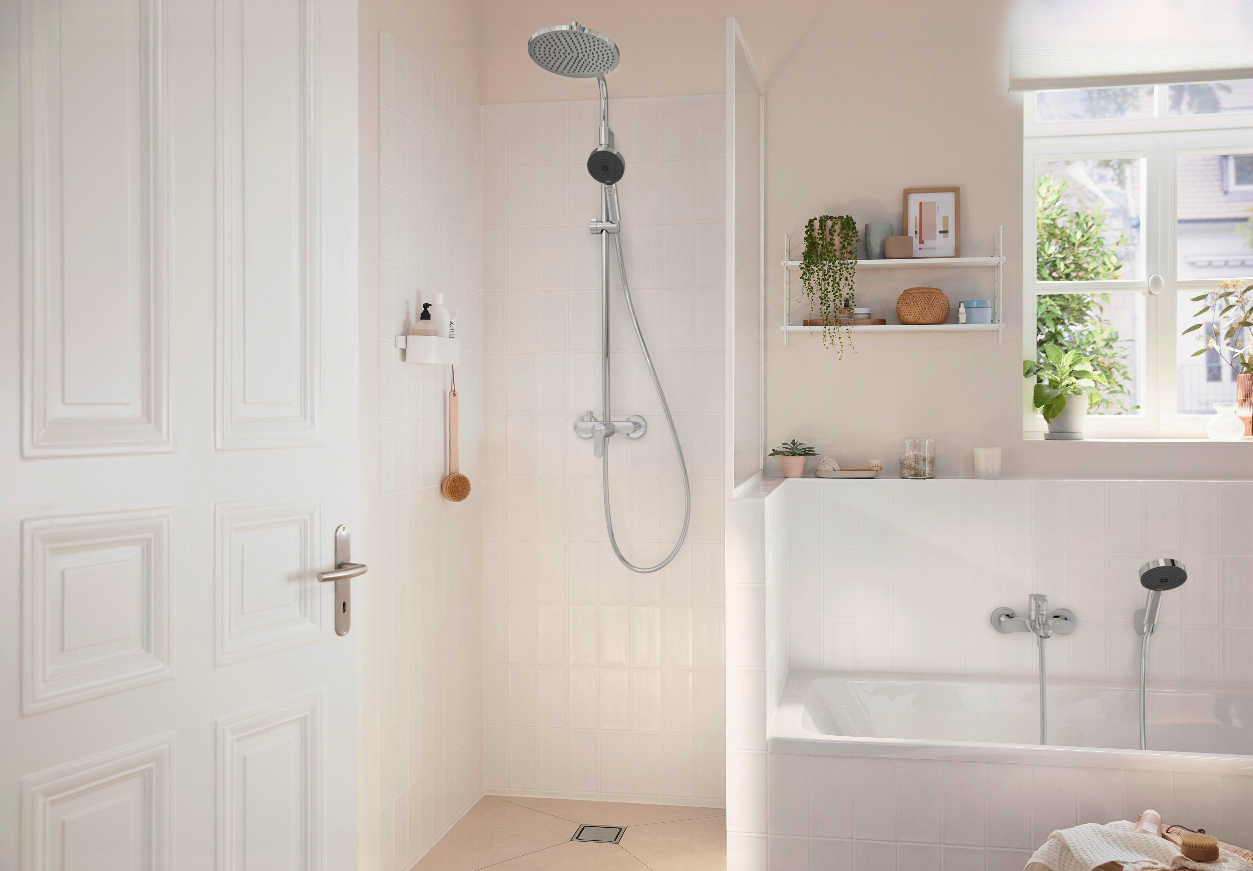 Colonne de douche mitigeur mécanique 3 jet(s) chrome Stamis eco HANSGROHE - 3