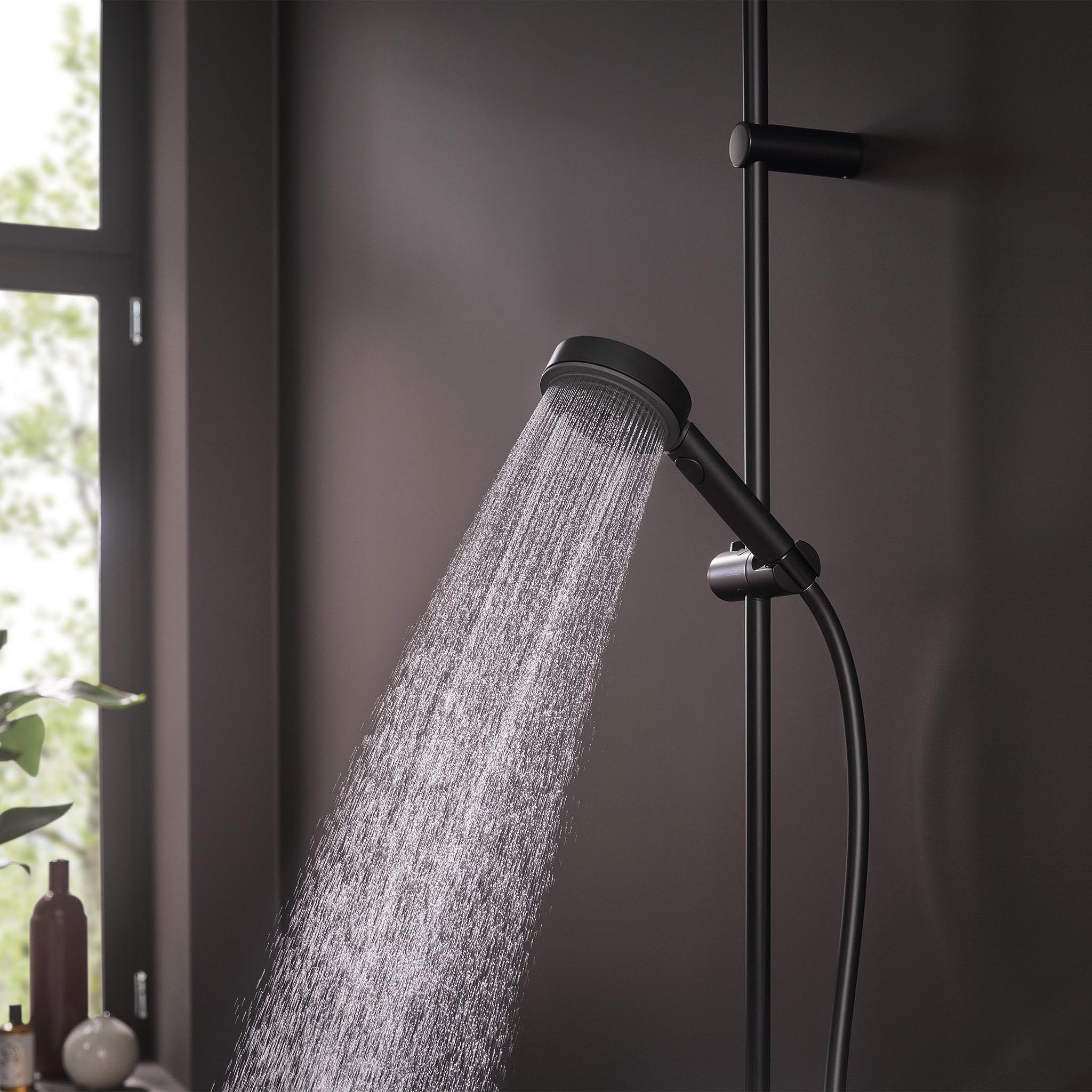 Colonne de douche avec robinet HANSGROHE Stamis eco noir mat - 5