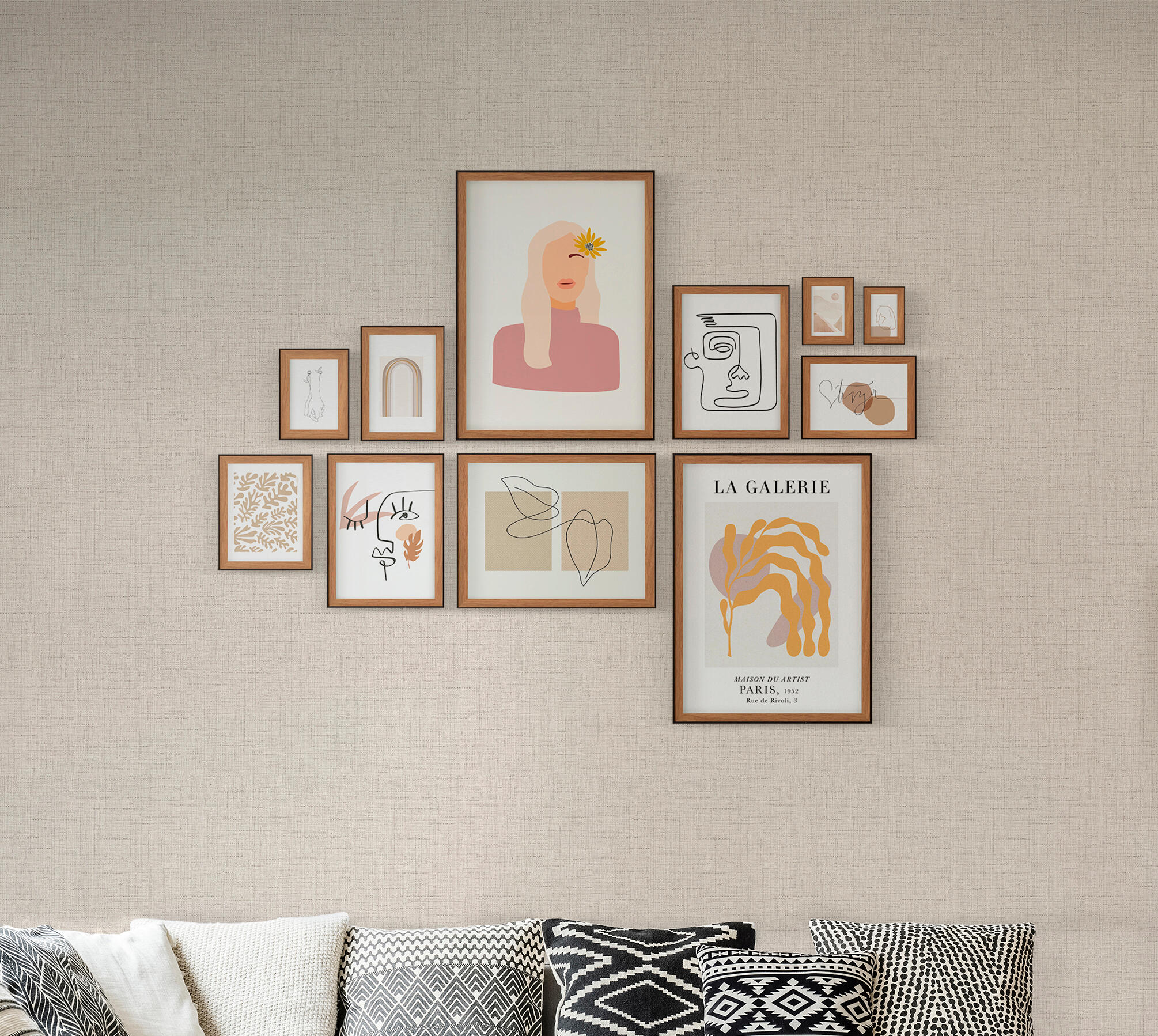 Moldura industriel walnut 18x24 cm Inspire - 11