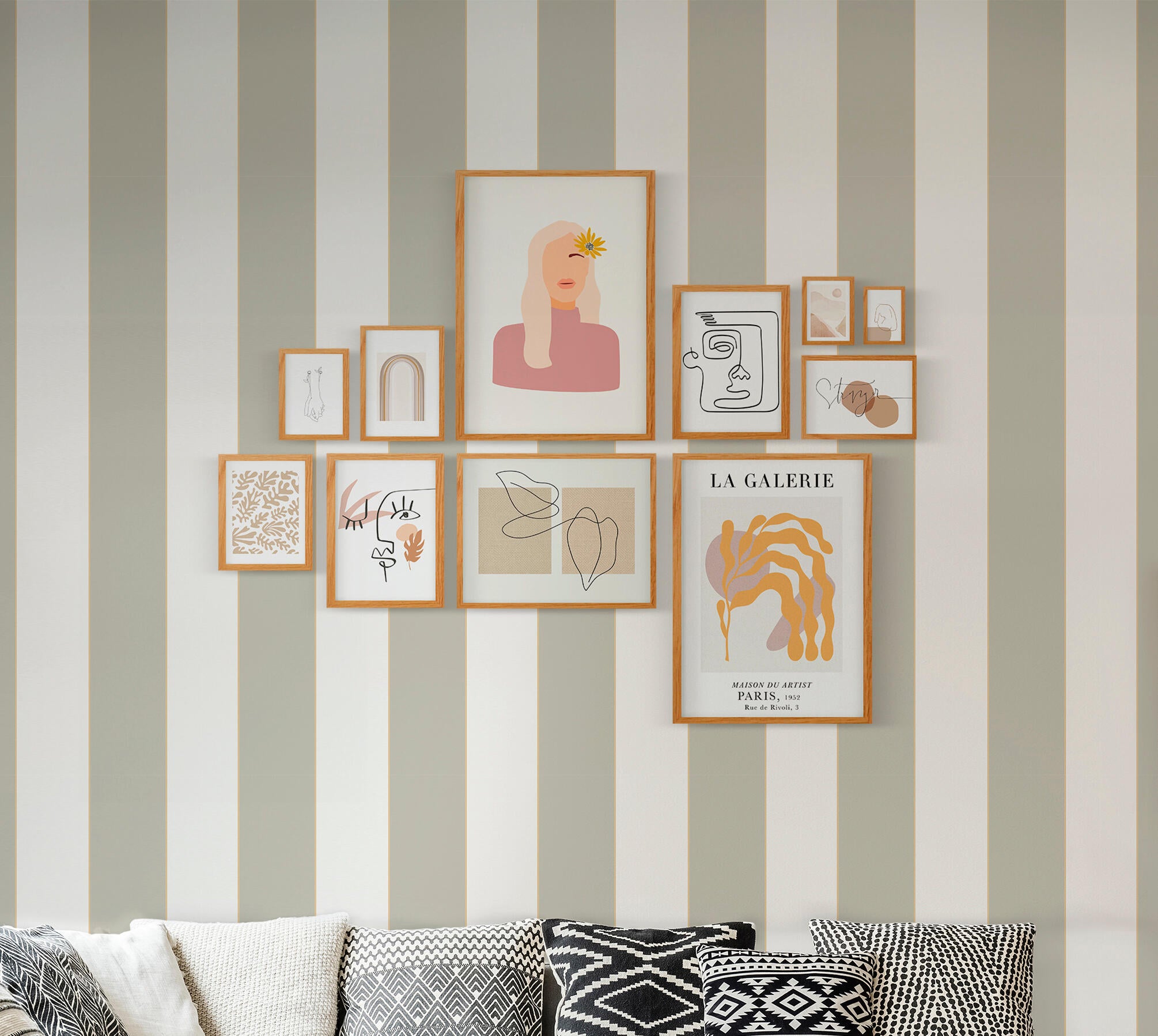 Marco con Passepartout Toundra natural INSPIRE 30x40cm - 4