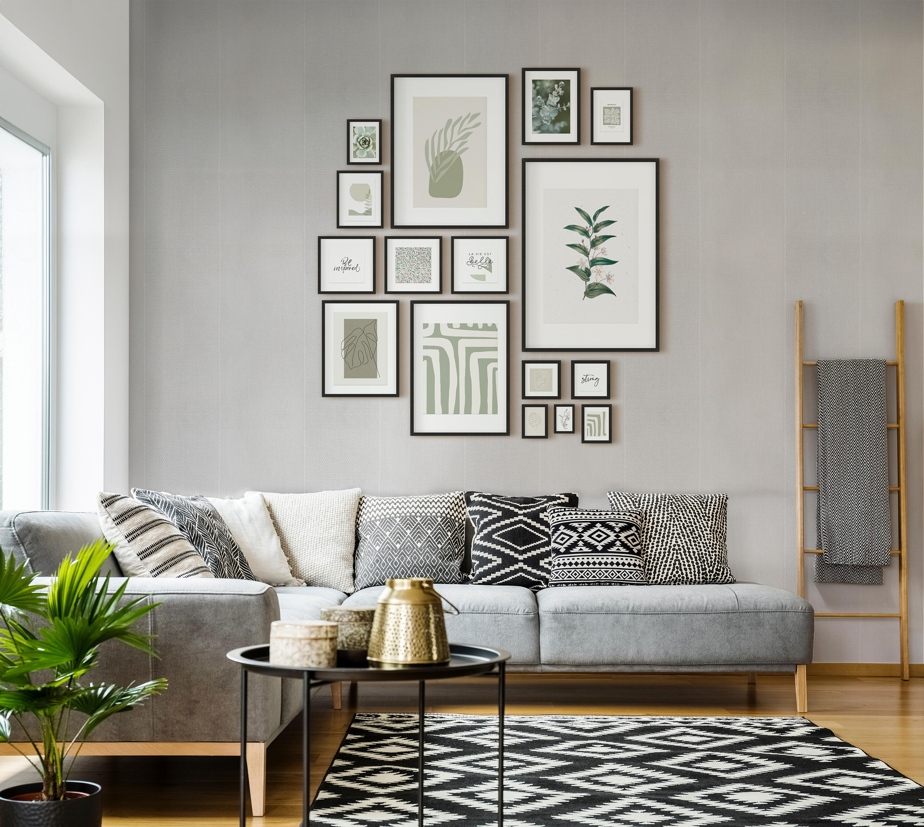 Moldura 30x40cm milo preto Inspire 'm' - 15