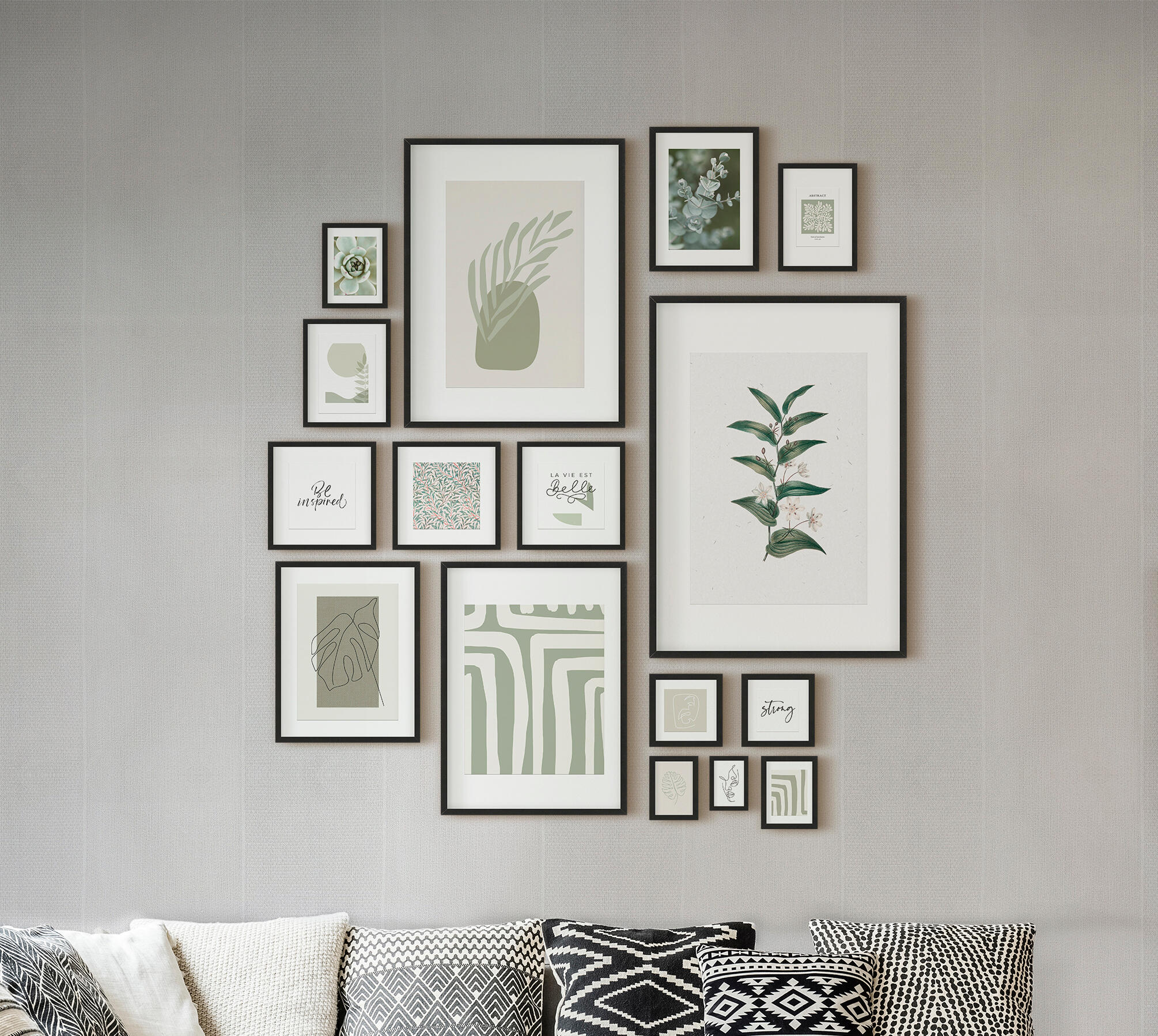 Moldura 30x40cm milo preto Inspire 'm' - 14