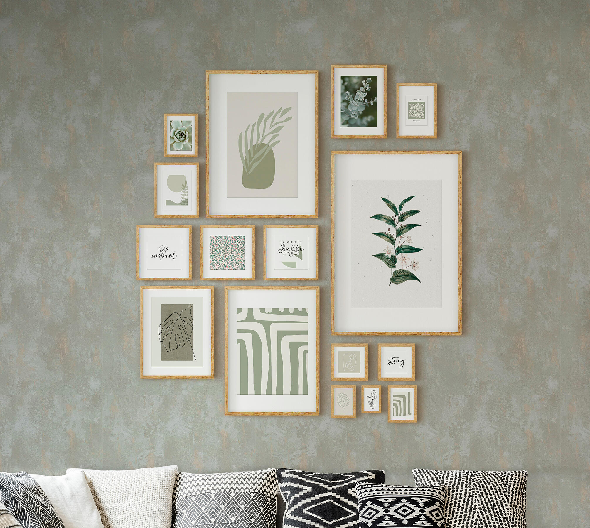 Marco con Passepartout Milo roble claro INSPIRE 70x100cm - 7