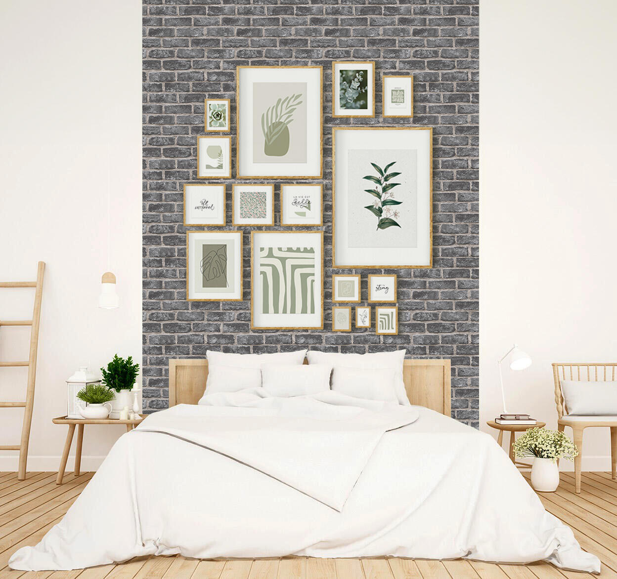 Marco con Passepartout Milo roble claro INSPIRE 70x100cm - 6