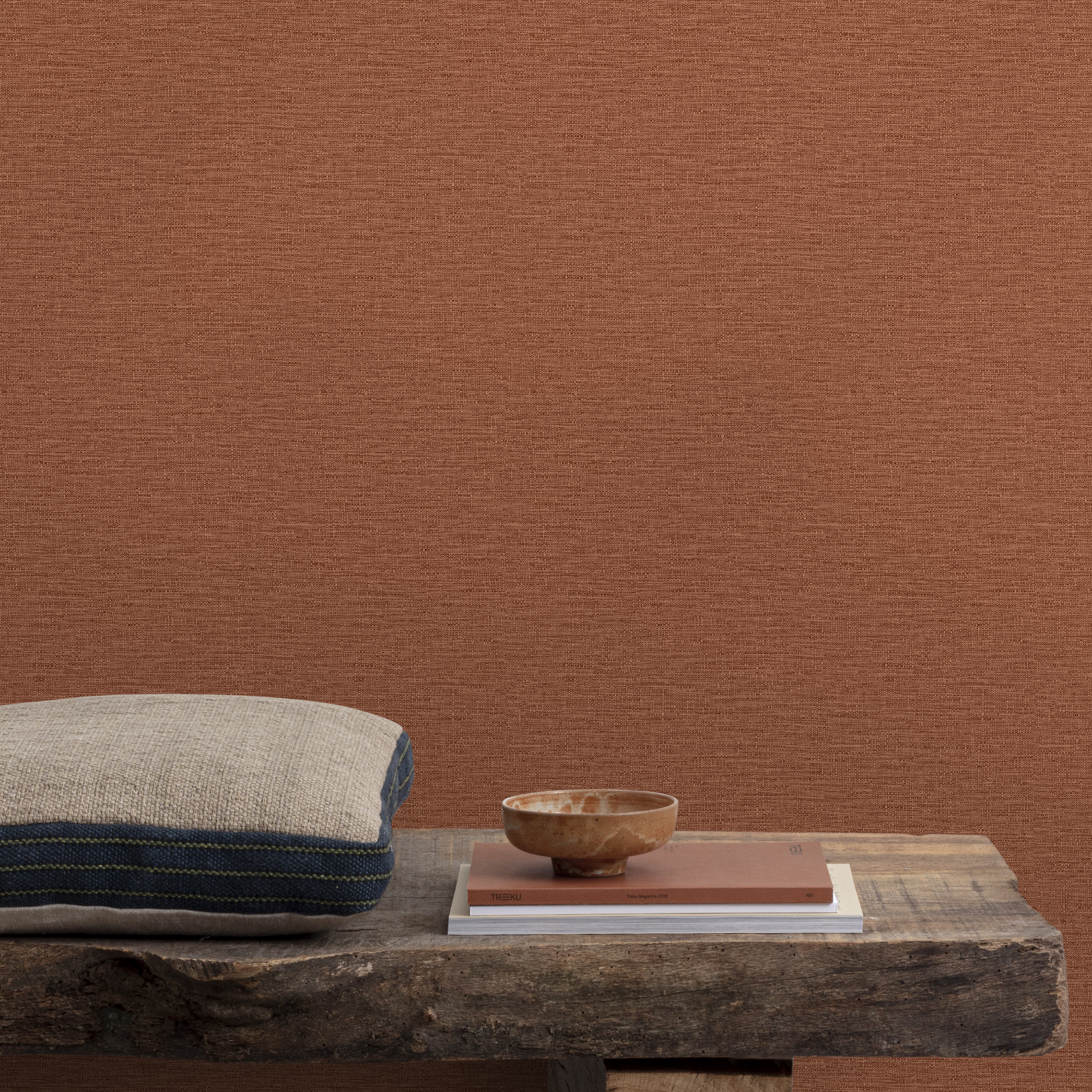 Papel de parede pintado Paille 0,53 x 10,05 m chili 1 Inspire - 2