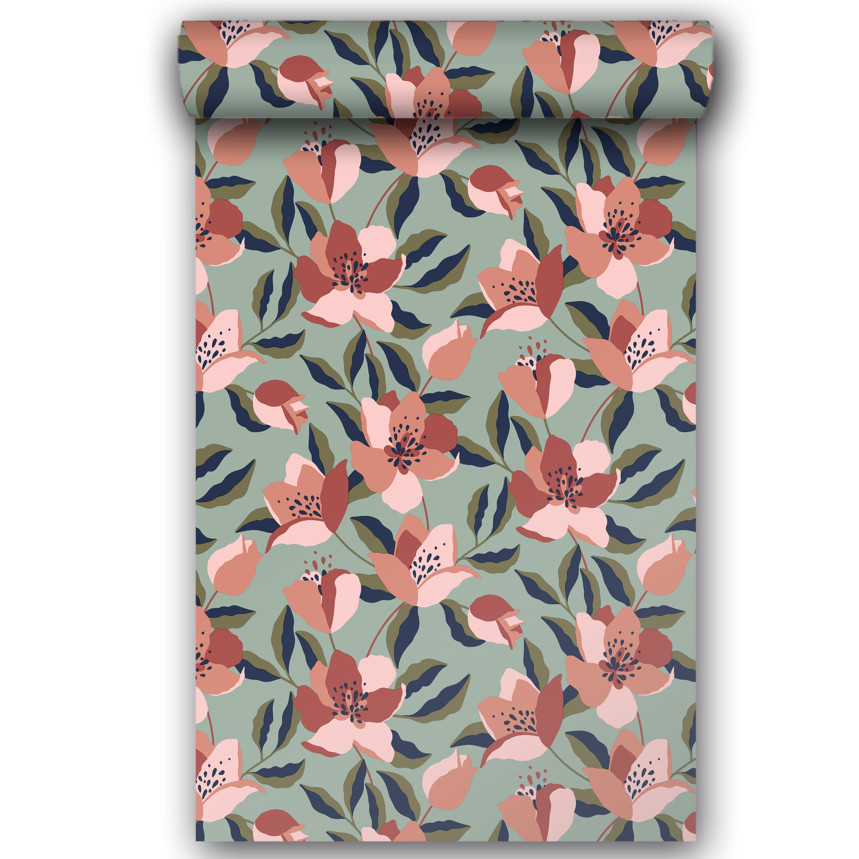 Carta da parati Inspire Foglie rosa, 53 cm x 10.05 m - 3