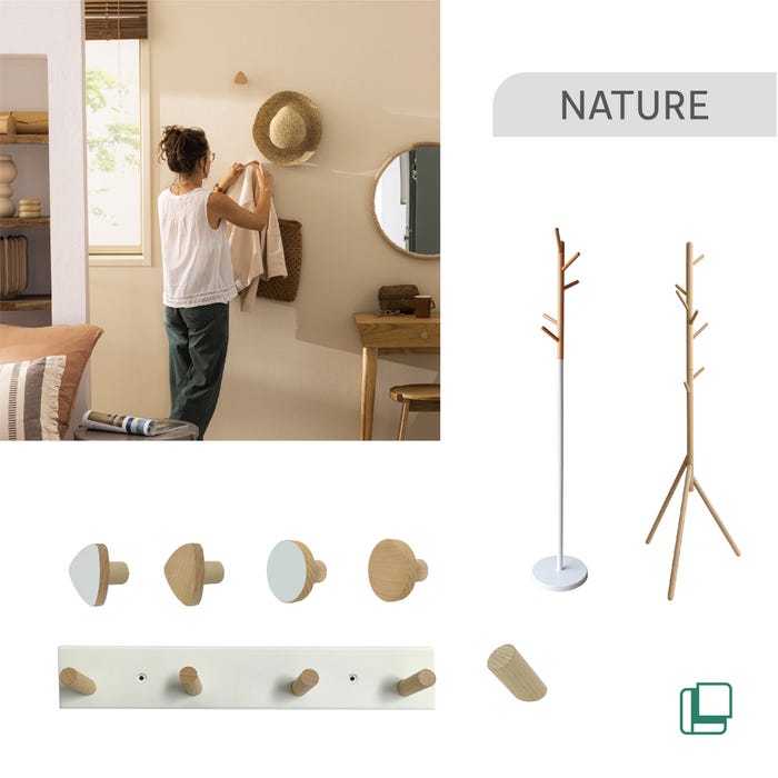 percheros de estilo natural enriquecido visualmente 