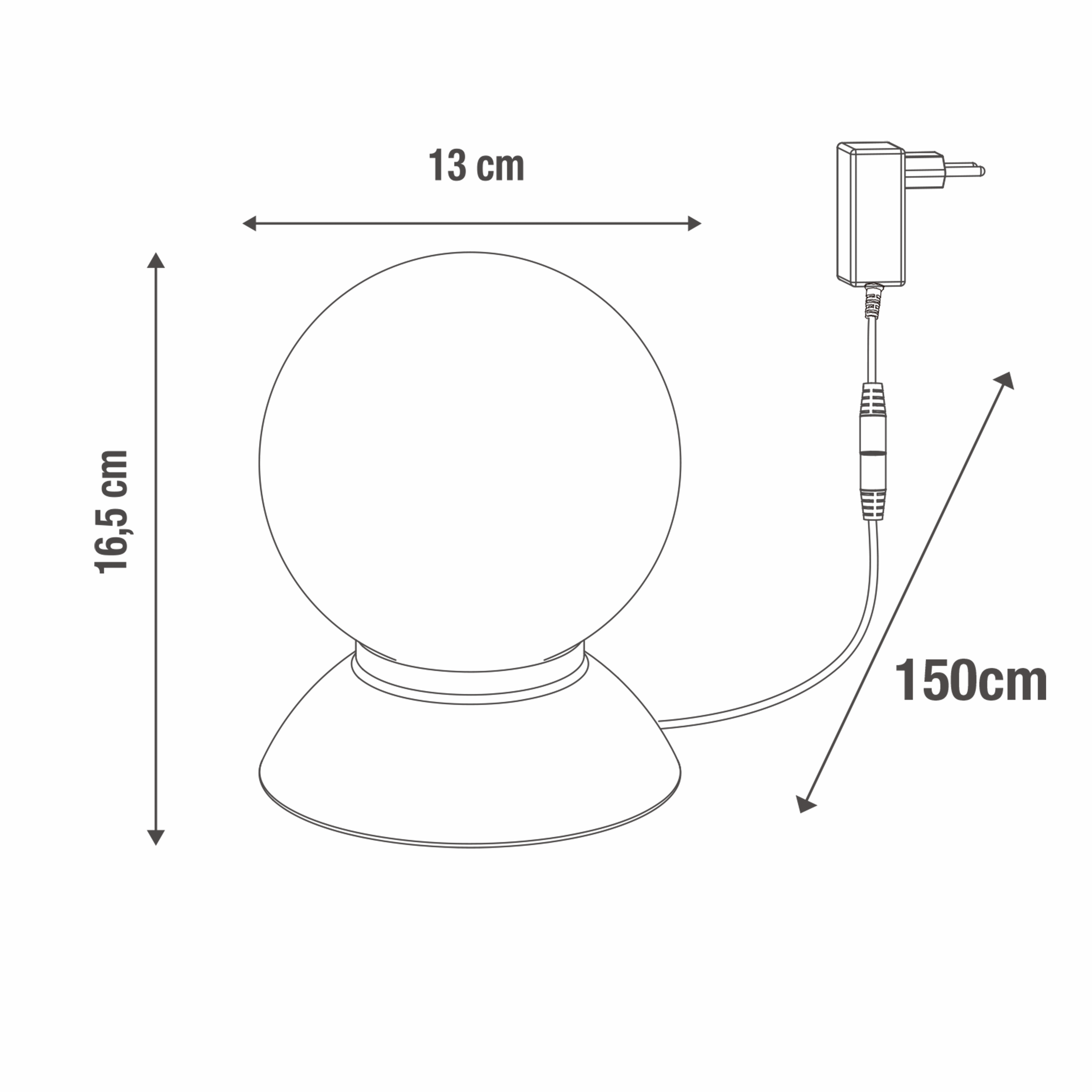 Lampe LED Koze , fer, or, H.16.5 cm, INSPIRE - 6