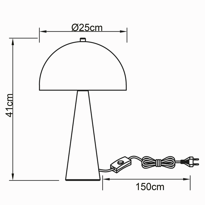 candeeiro de mesa 41 cm de altura