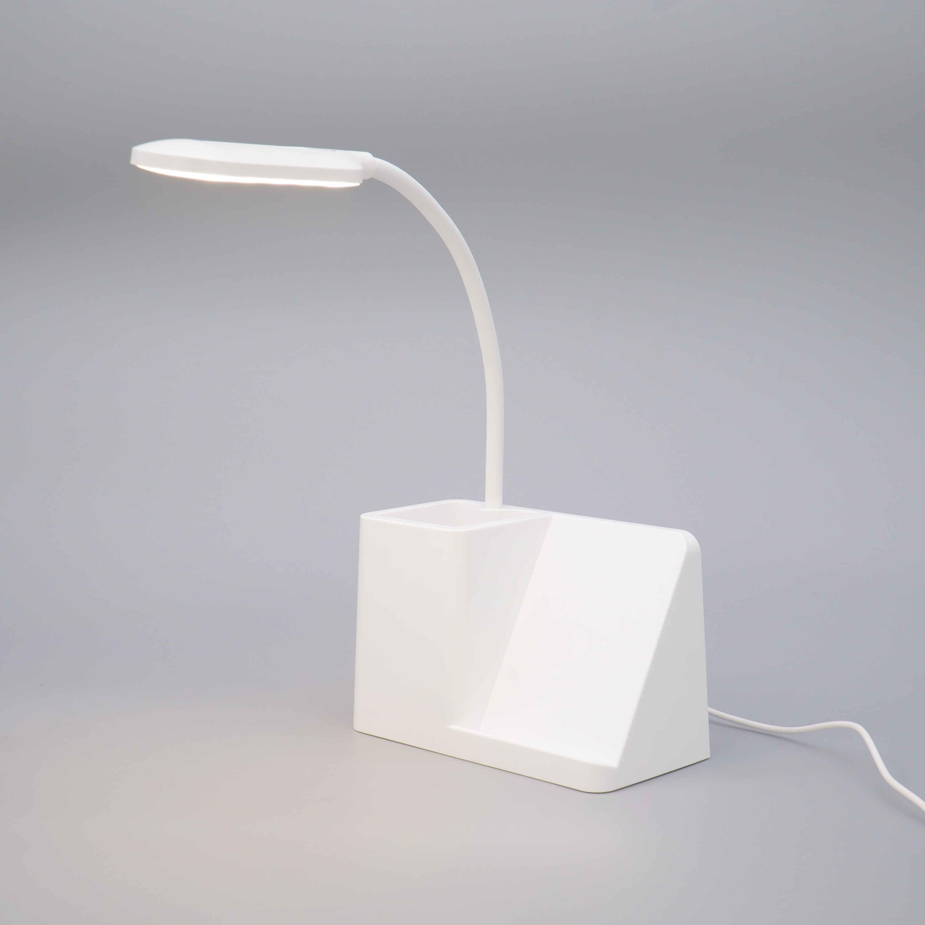 Flexo piat inspire 1 luz led 23 cm blanco luz regulable