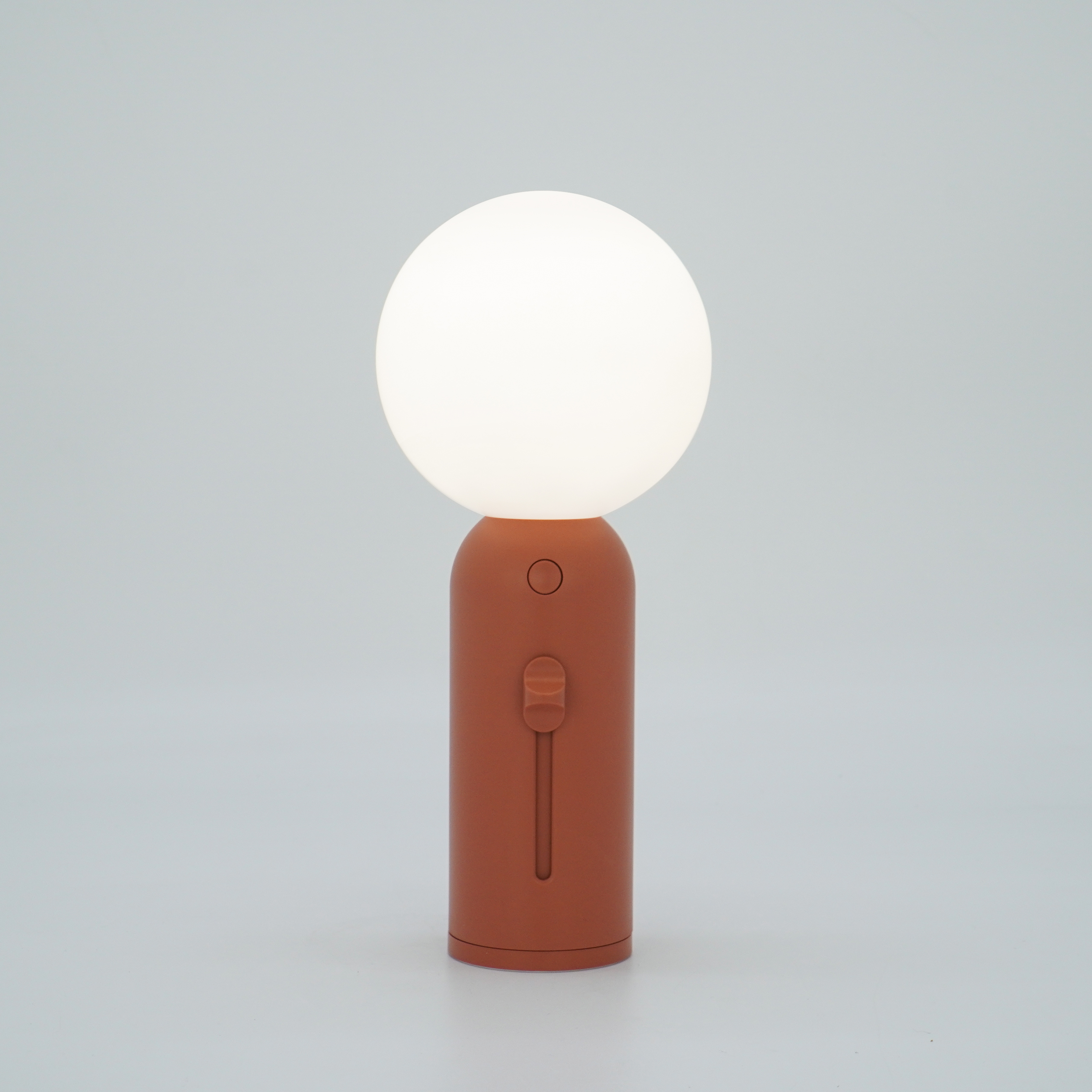 Lampa stołowa Lodi czerwona LED Inspire - 24