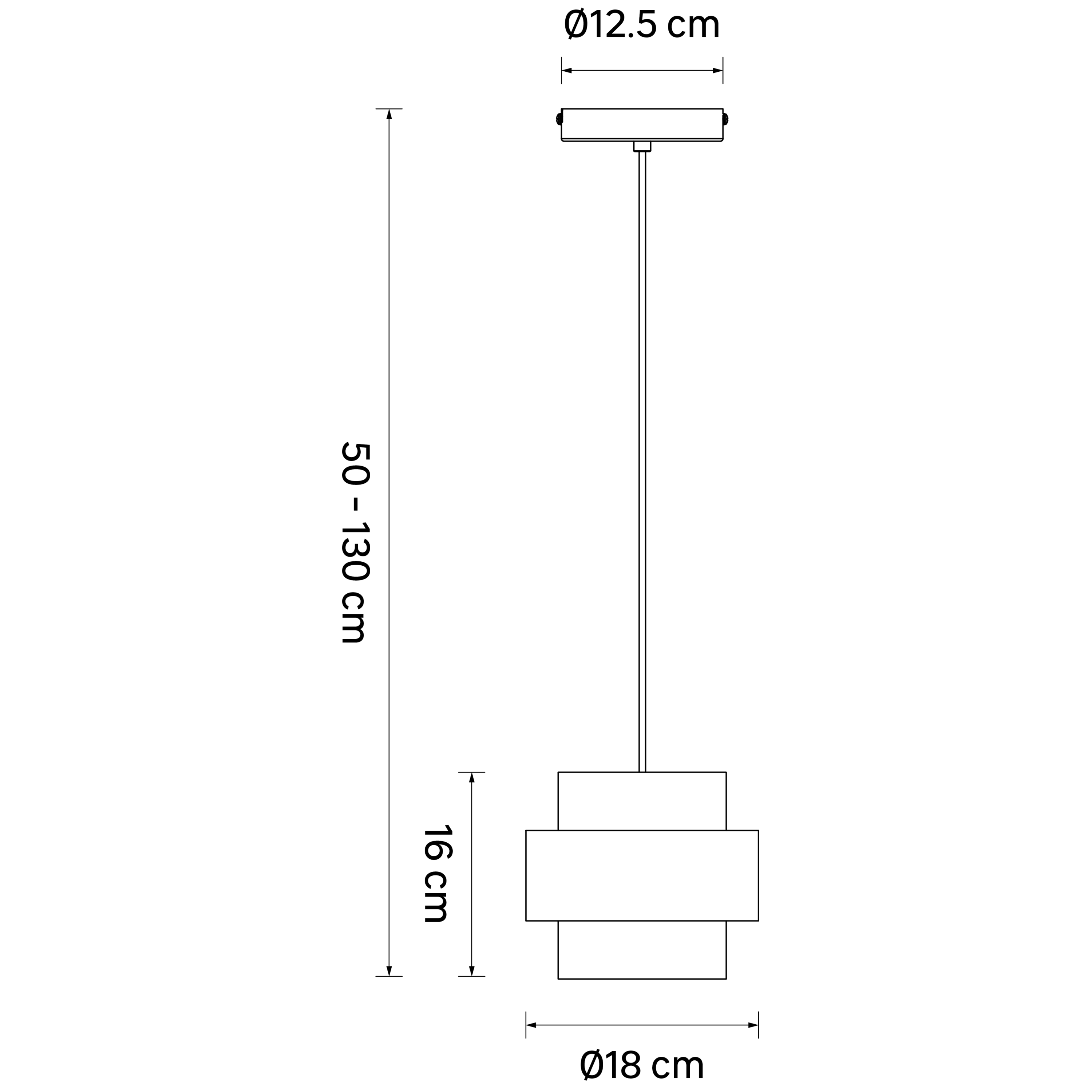 Lampa wisząca Croon czarno-złota E27 Inspire - 5