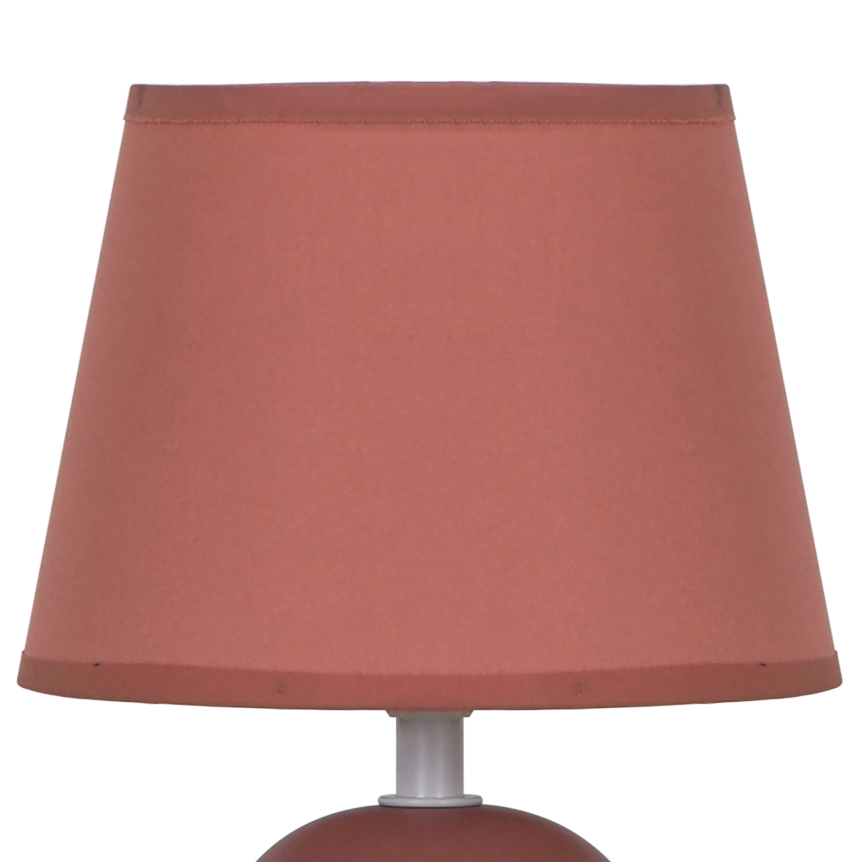 Lámpara de mesa compatible con casquillo E14 Poki INSPIRE con estructura cerámica roja pantalla roja alimentación a red - 5