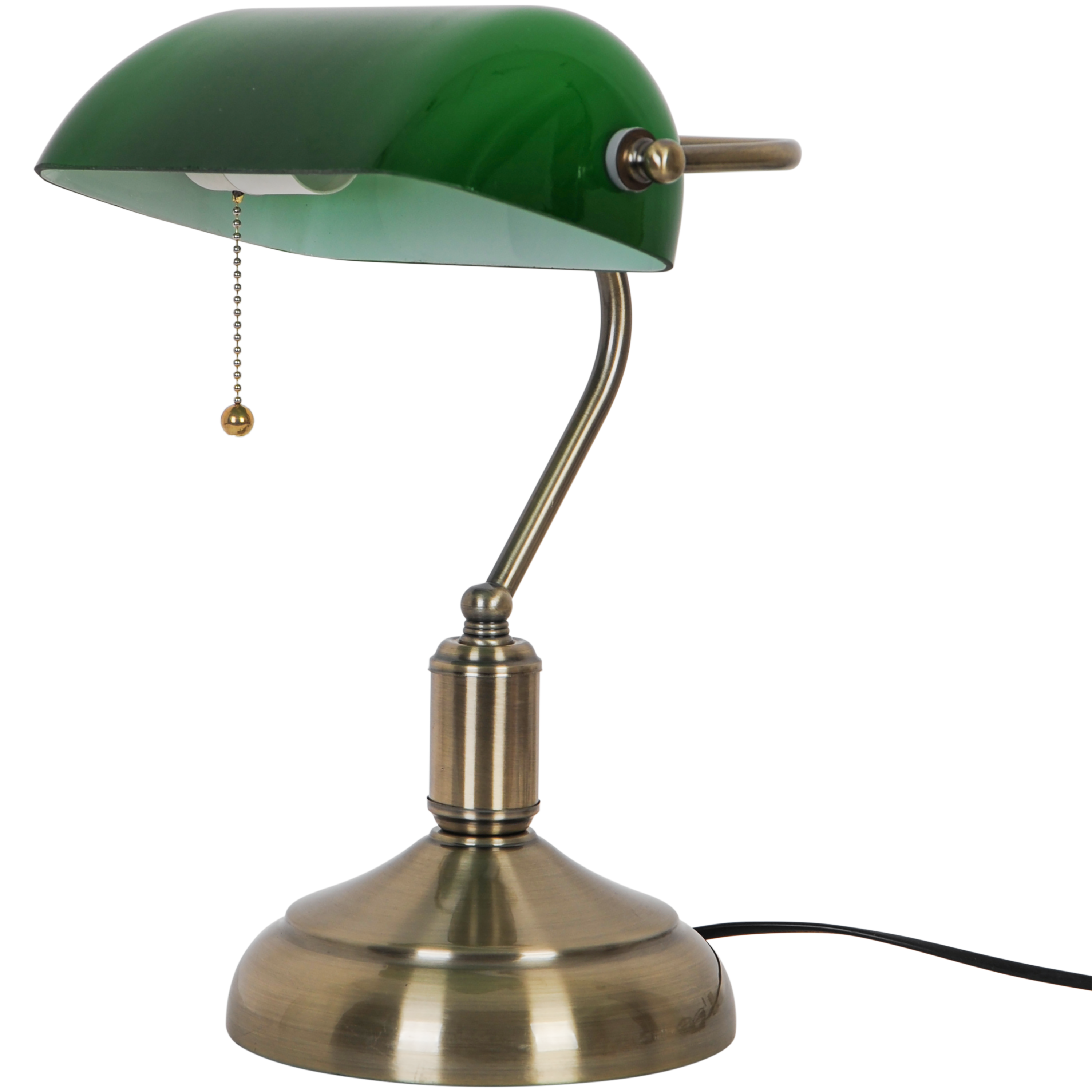 Lampe Anita, fer, verre vert, H.40 cm INSPIRE, E27 - 4